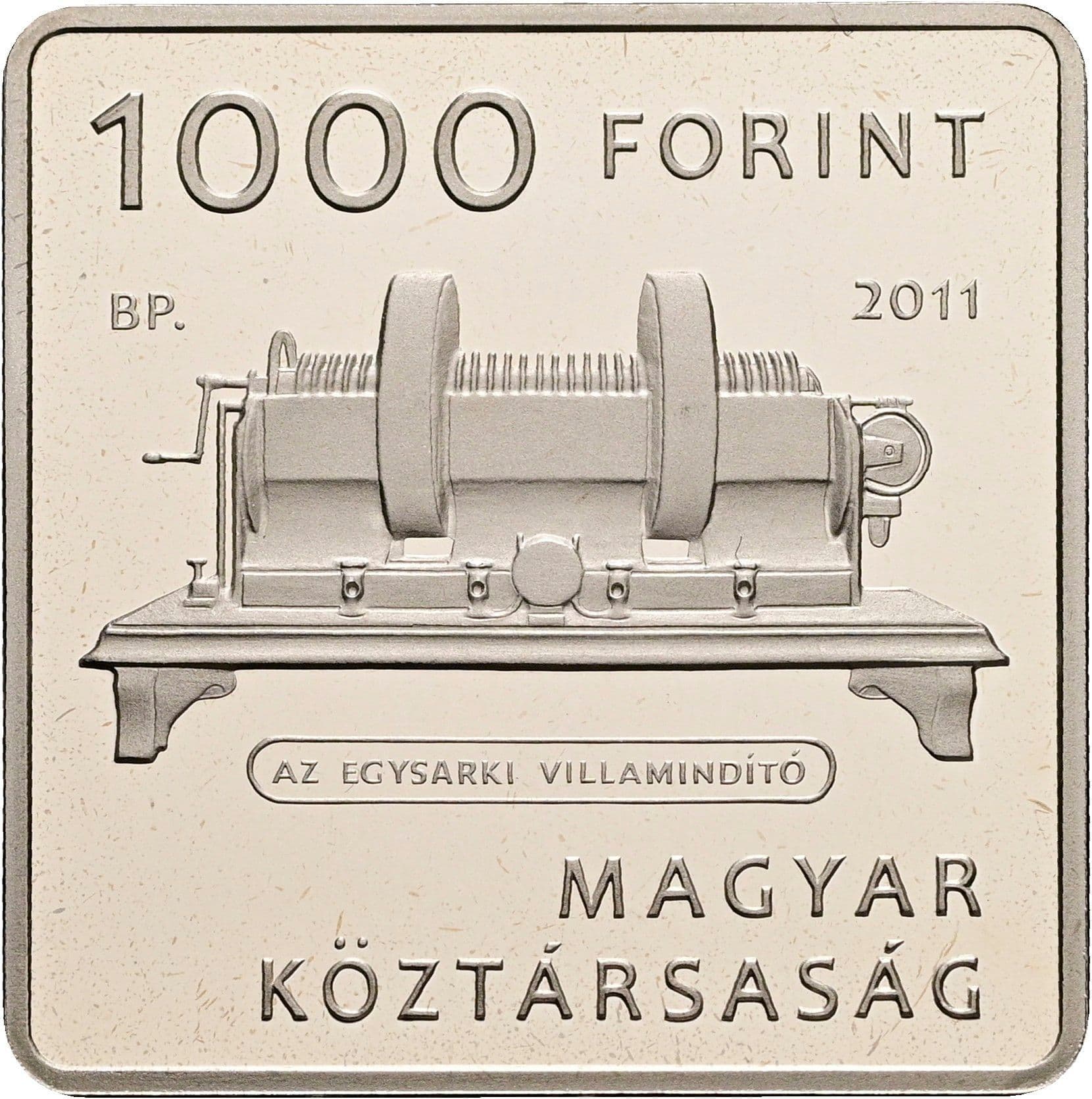 1000 Forint 2011 – Rückseite