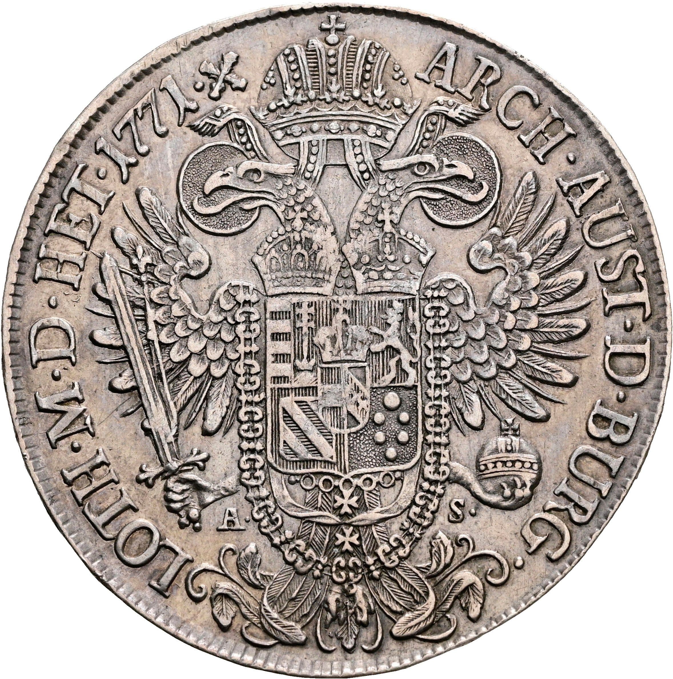 Taler Joseph II. 1765-1790 1771 F/ A-S – Rückseite