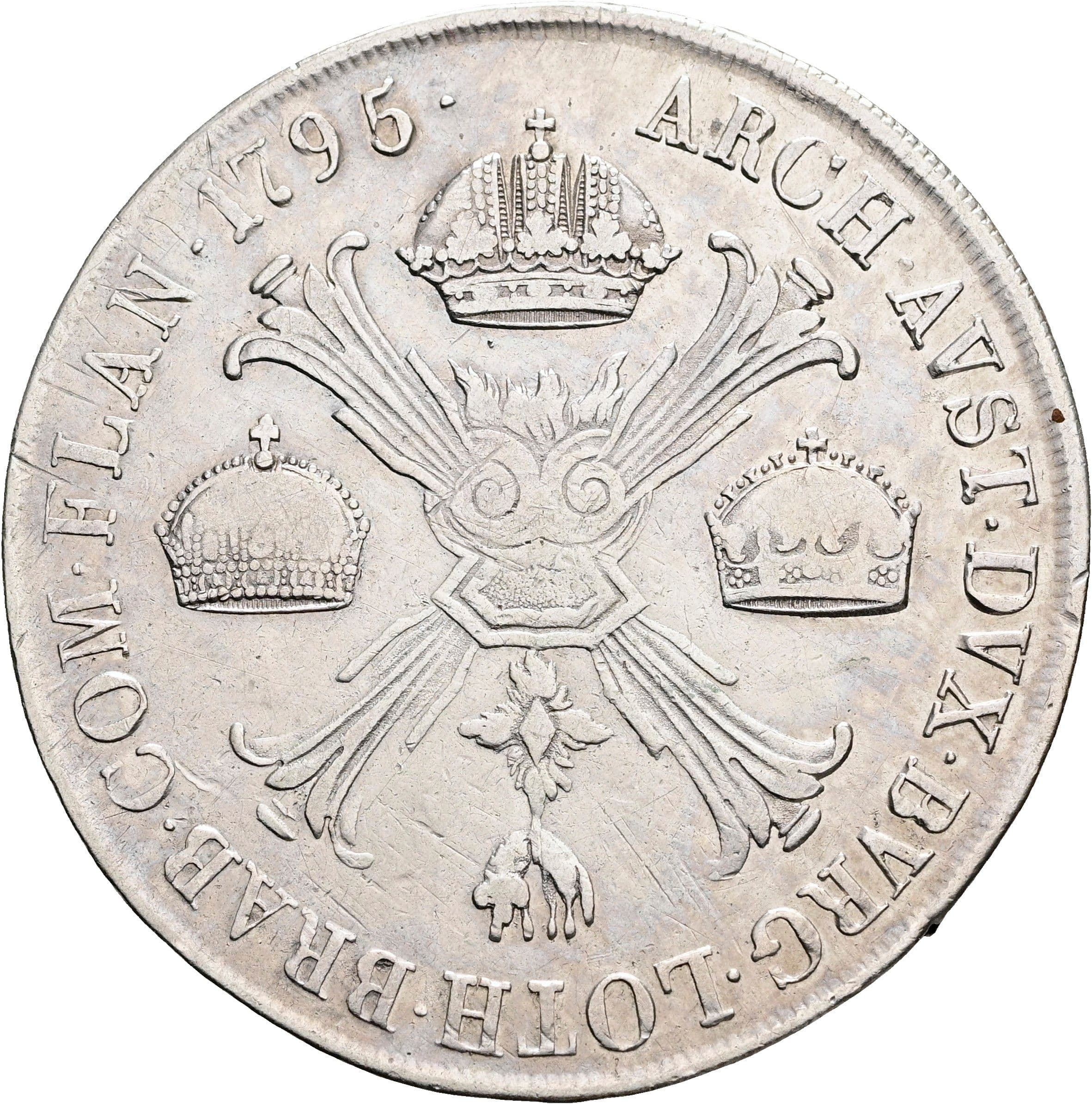 Kronentaler Franz II.(I.) 1792-1835 1795 M – Rückseite