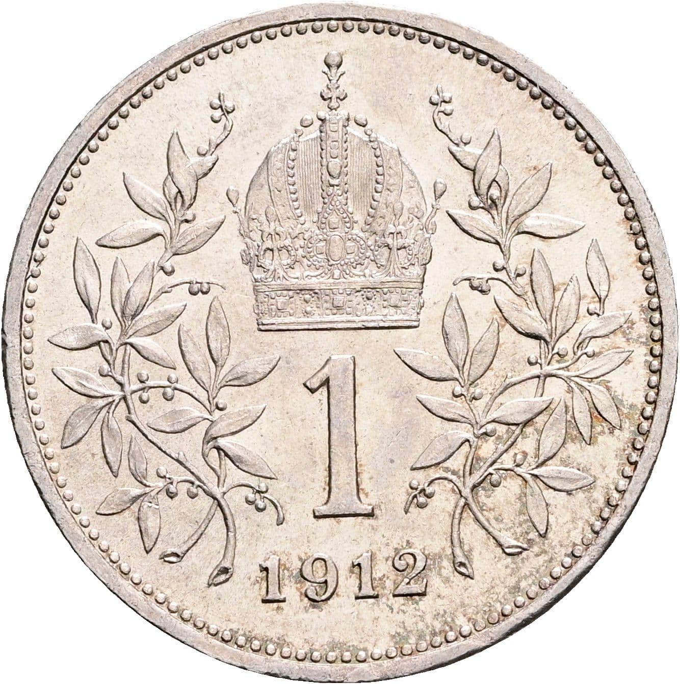 1 Krone Franz Joseph I. 1848-1916 1912 – Rückseite