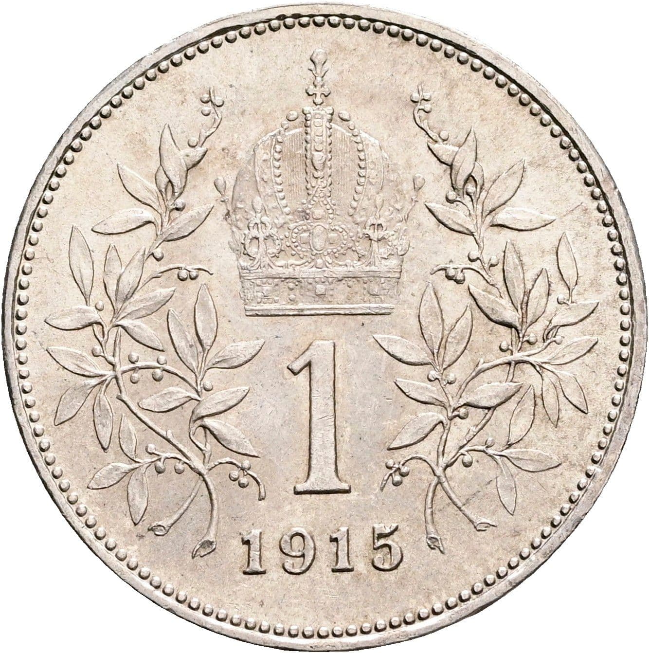 1 Krone Franz Joseph I. 1848-1916 1915 – Rückseite