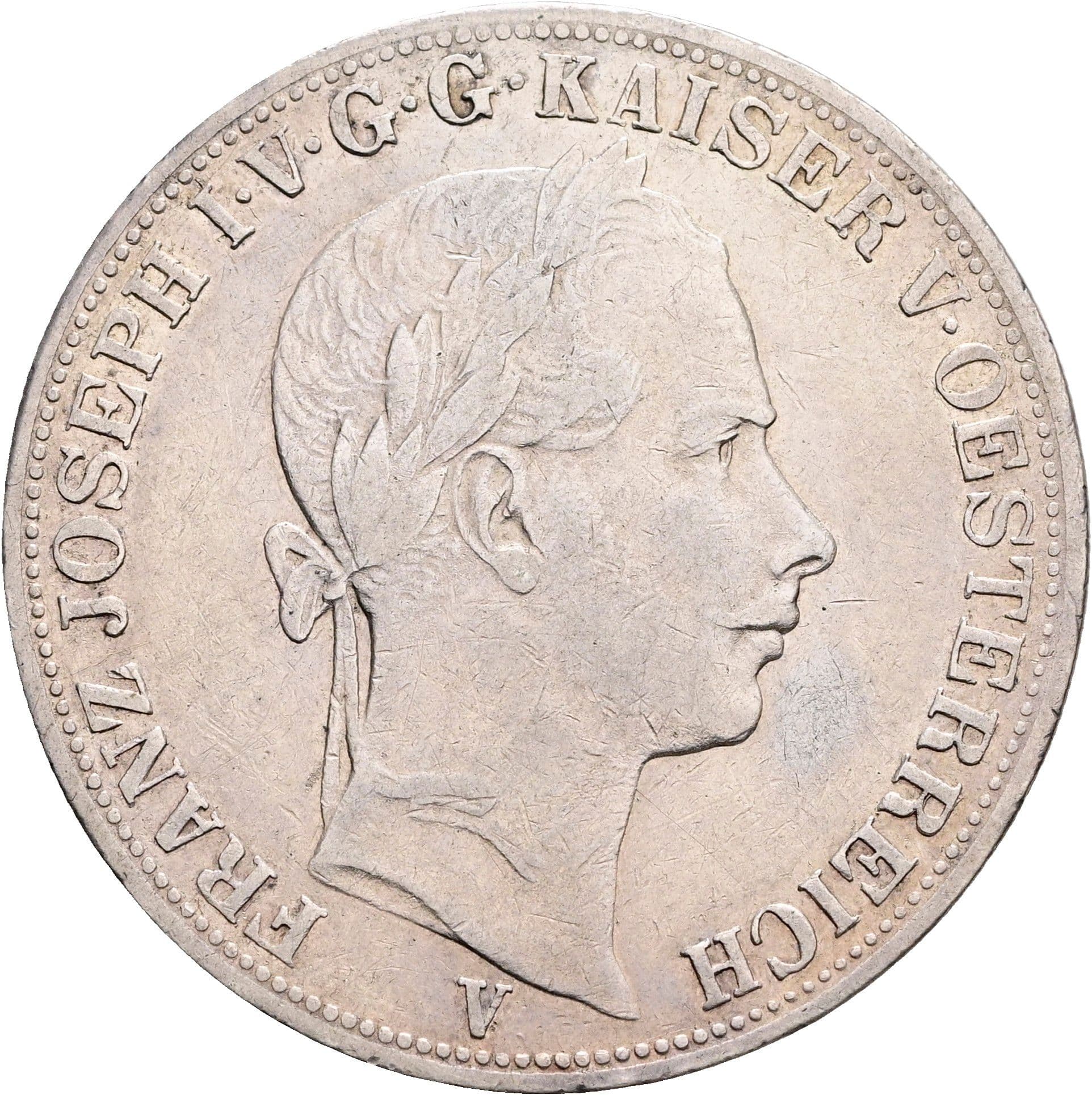 1 Vereinstaler Franz Joseph I. 1848-1916 1861 V – Vorderseite