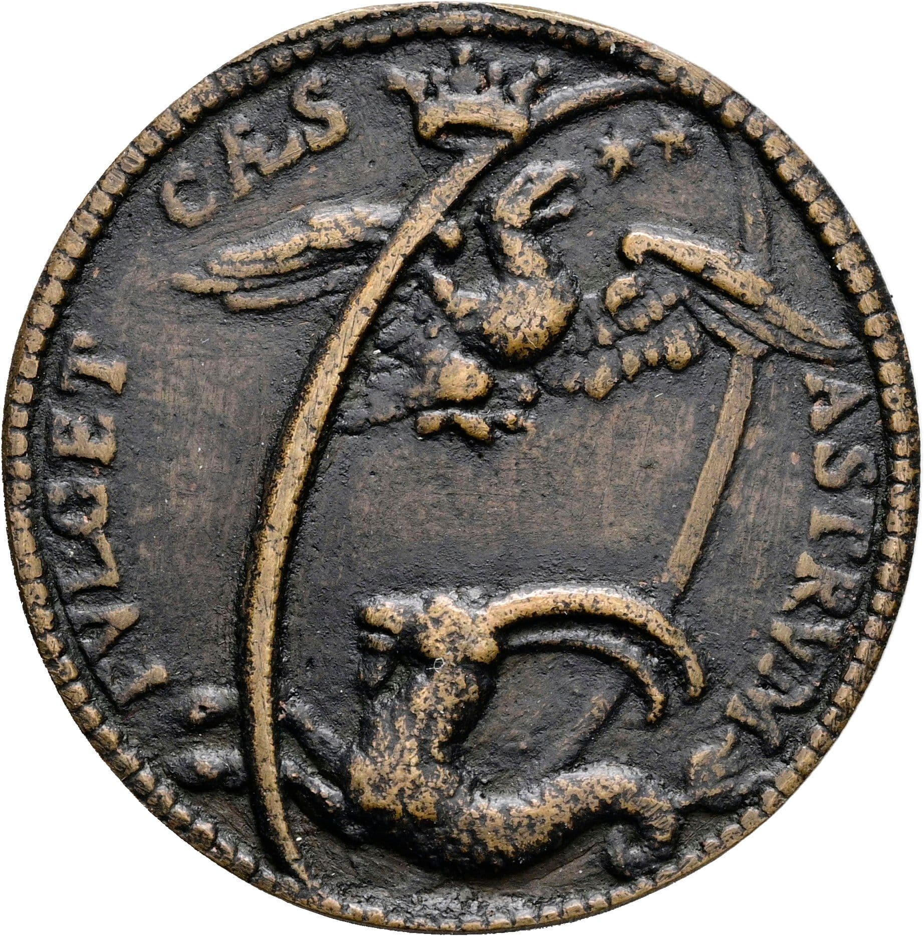 Bronzegussmedaille Rudolph II. 1576-1612 ohne Jahr (um 1605) – Rückseite