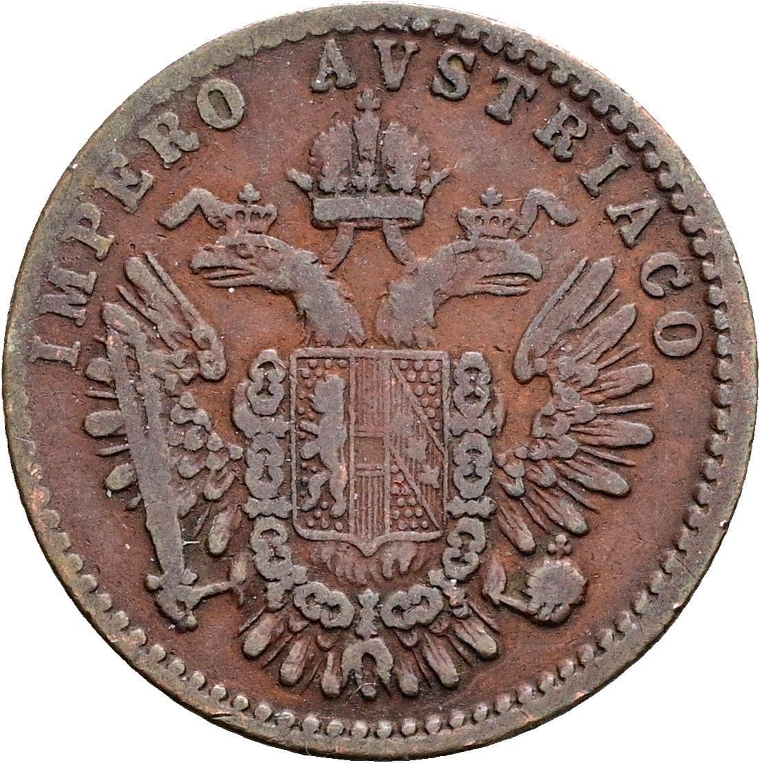 3 Centesimi Franz Joseph I. 1848-1916 1852 V – Rückseite