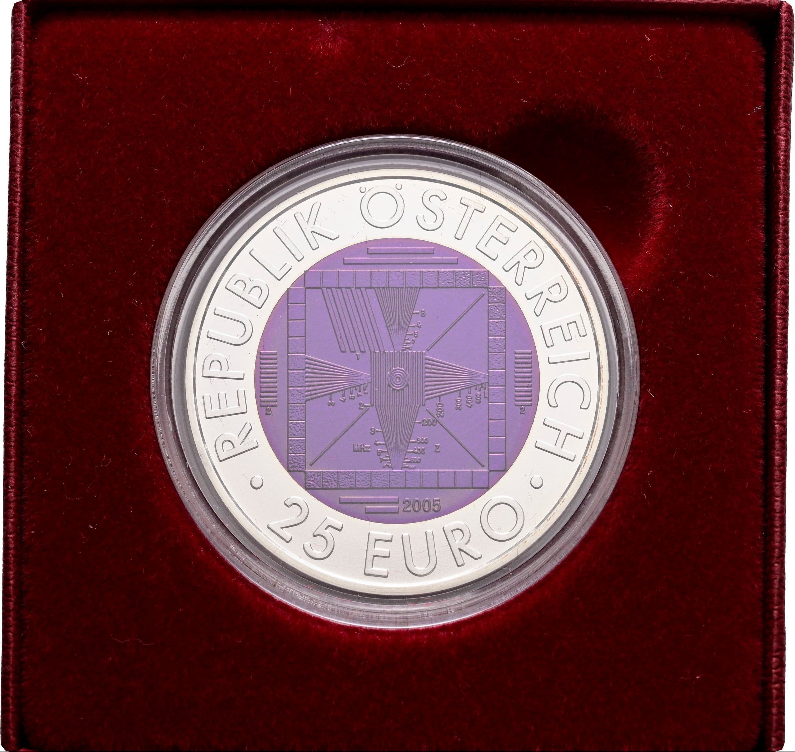 25 Euro Niob 2005 – Rückseite
