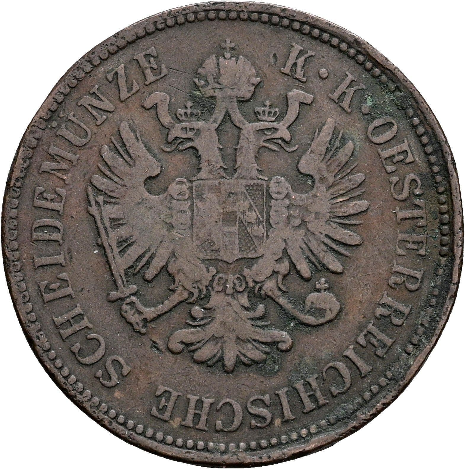 4 Kreuzer Franz Joseph I. 1848-1916 1861 B – Rückseite