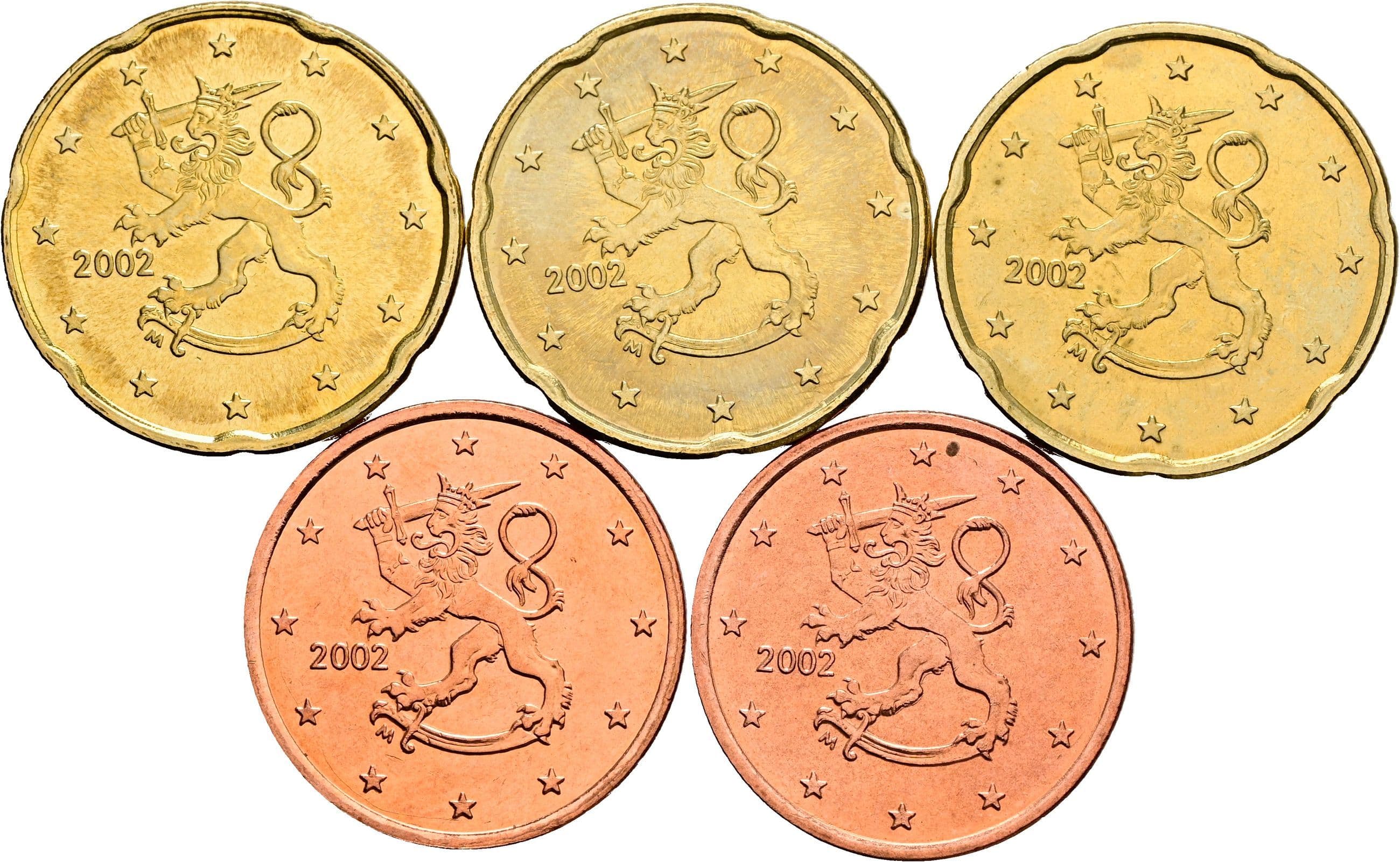 3x 20 Cent + 2x 5 Cent