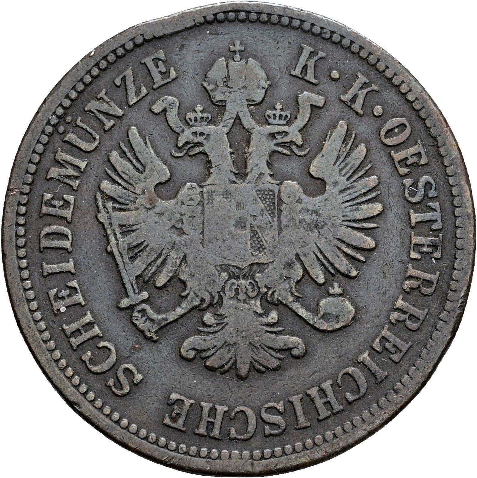 4 Kreuzer Franz Joseph I. 1848-1916 1861 A – Rückseite