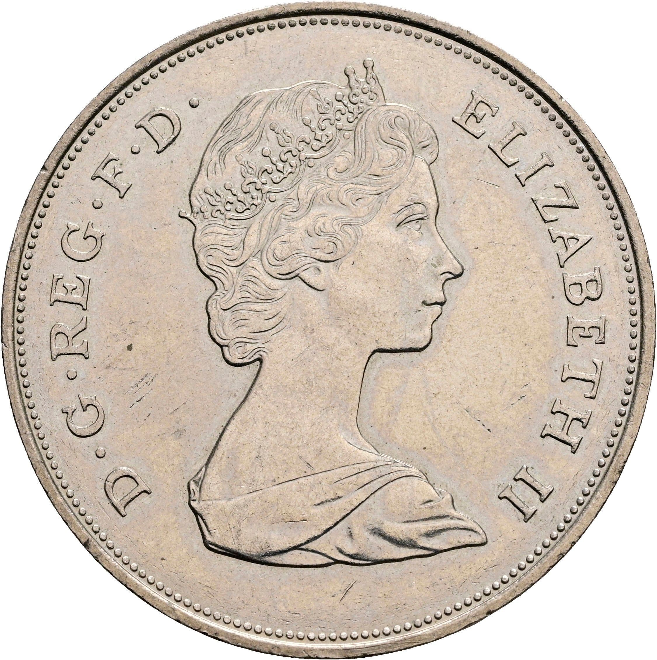 1 Crown Elisabeth II. 1952-2022 1980 – Vorderseite