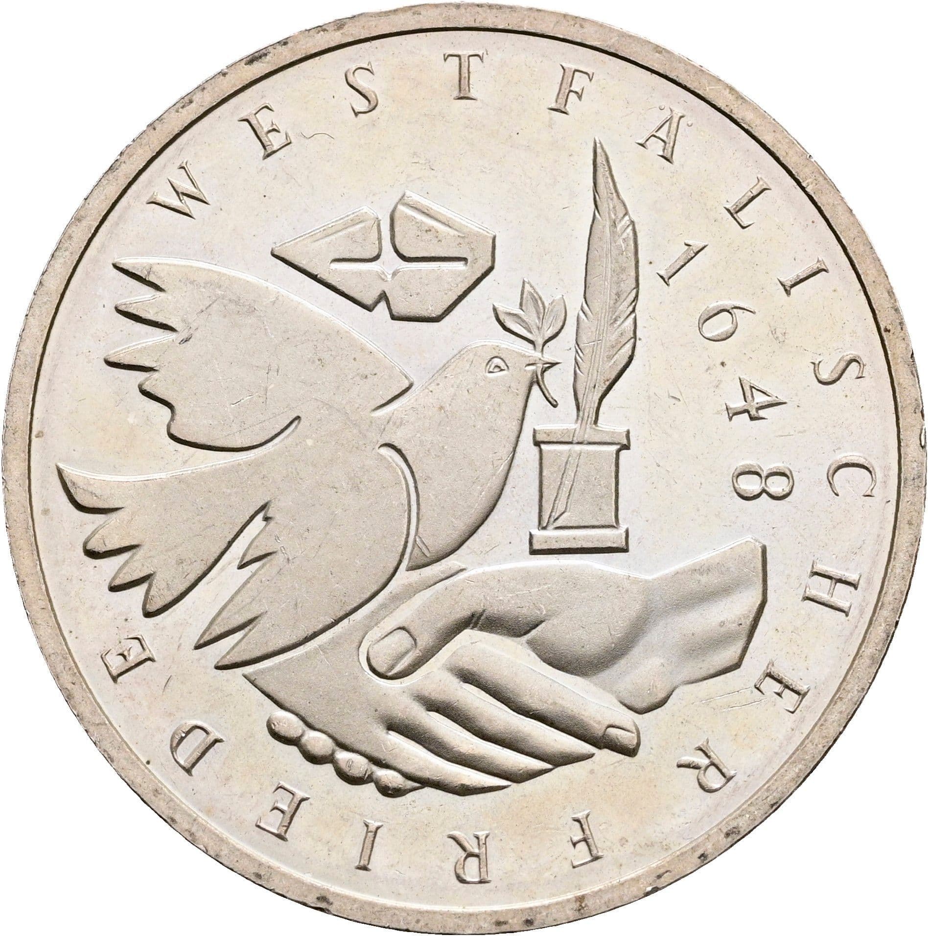 10 Deutsche Mark 1998 J – Vorderseite