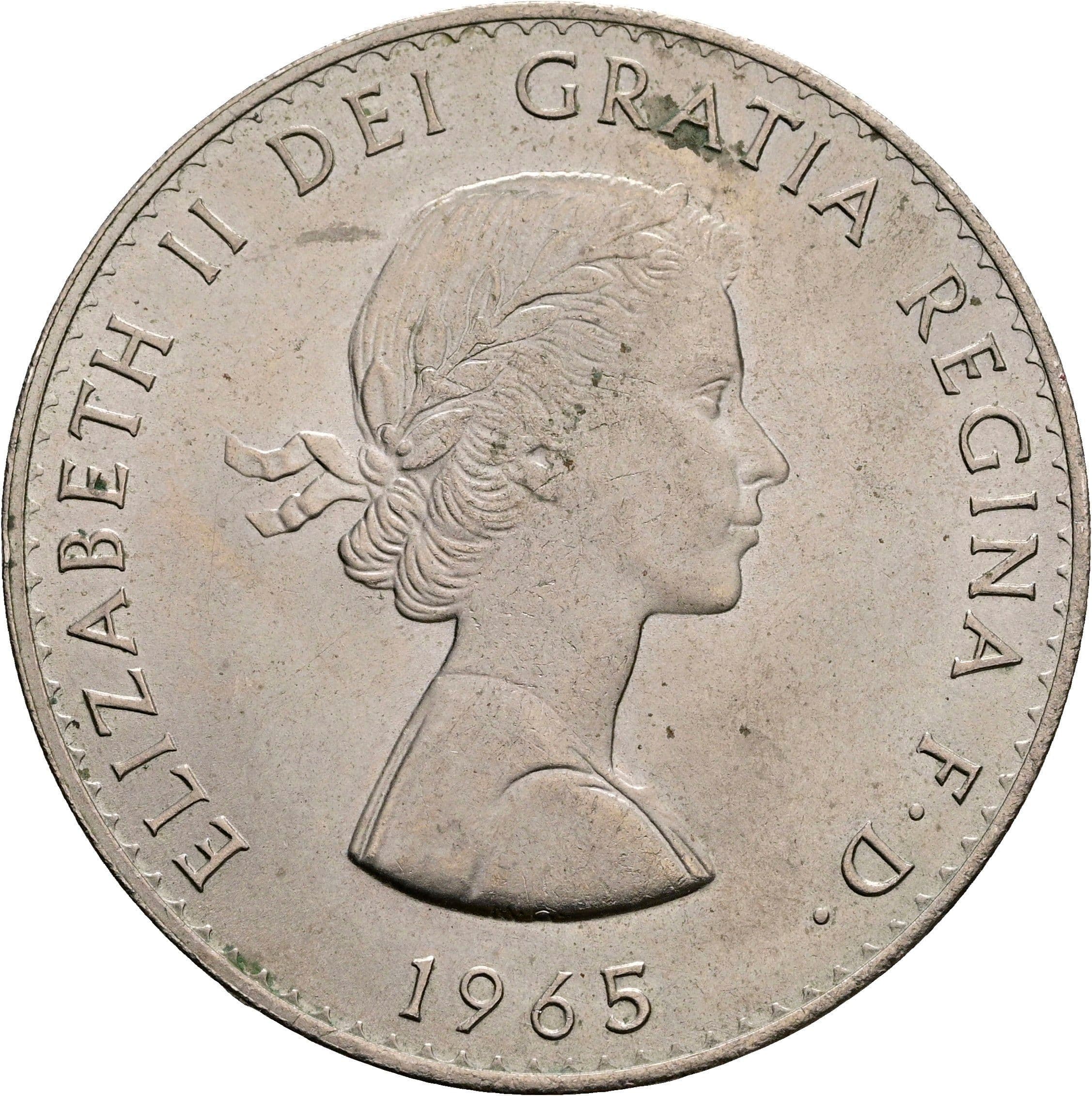 1 Crown Elisabeth II. 1952-2022 1965 – Vorderseite