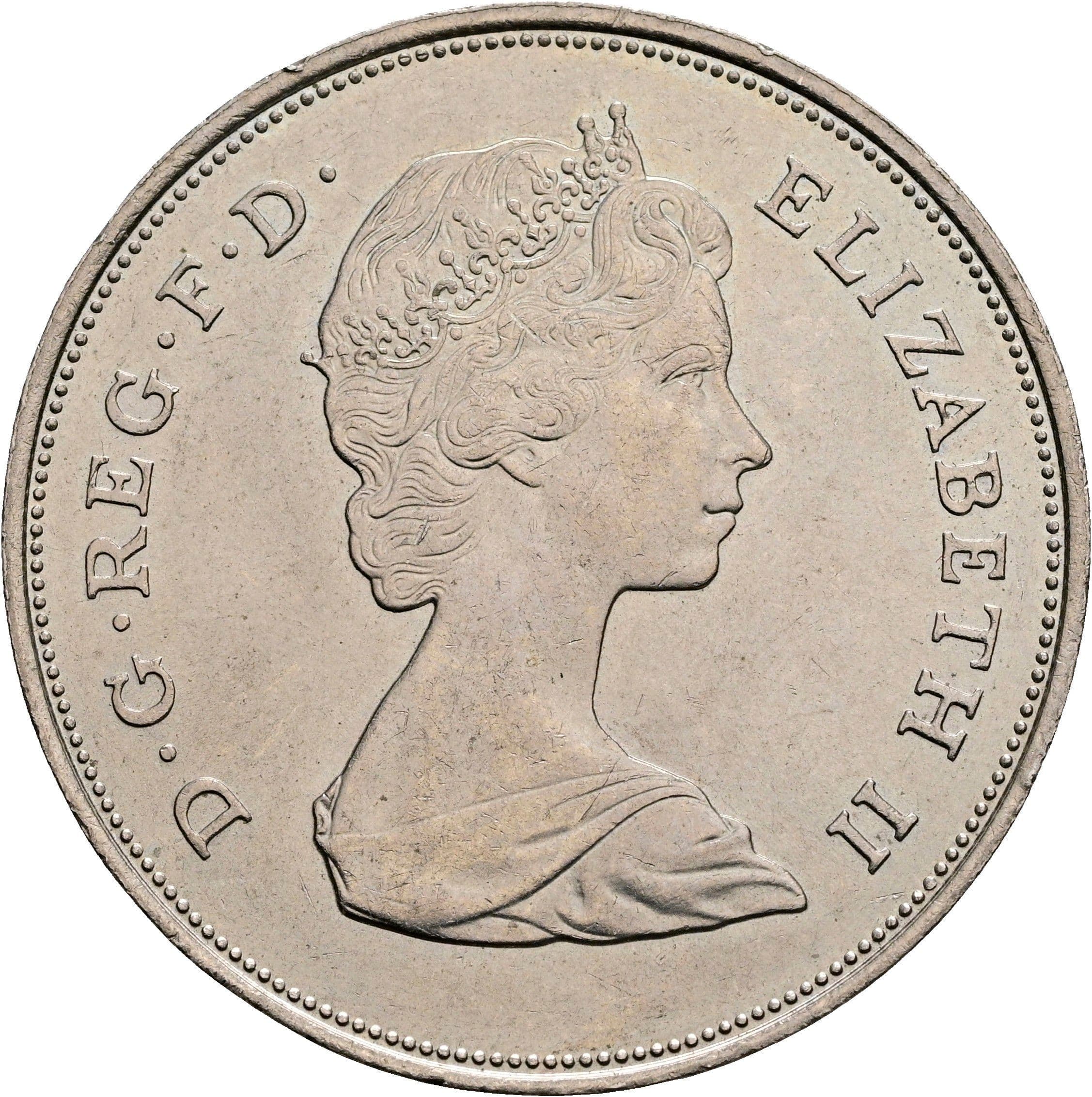 1 Crown Elisabeth II. 1952-2022 1981 – Vorderseite