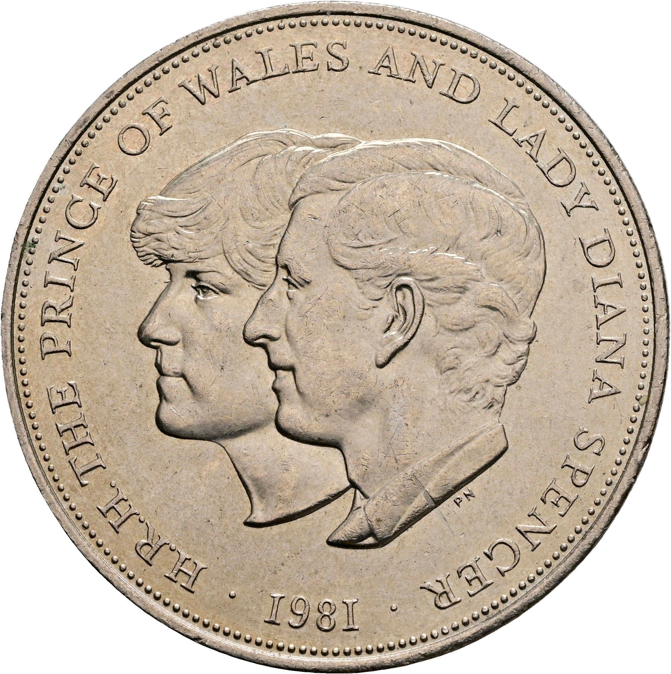 1 Crown Elisabeth II. 1952-2022 1981 – Rückseite