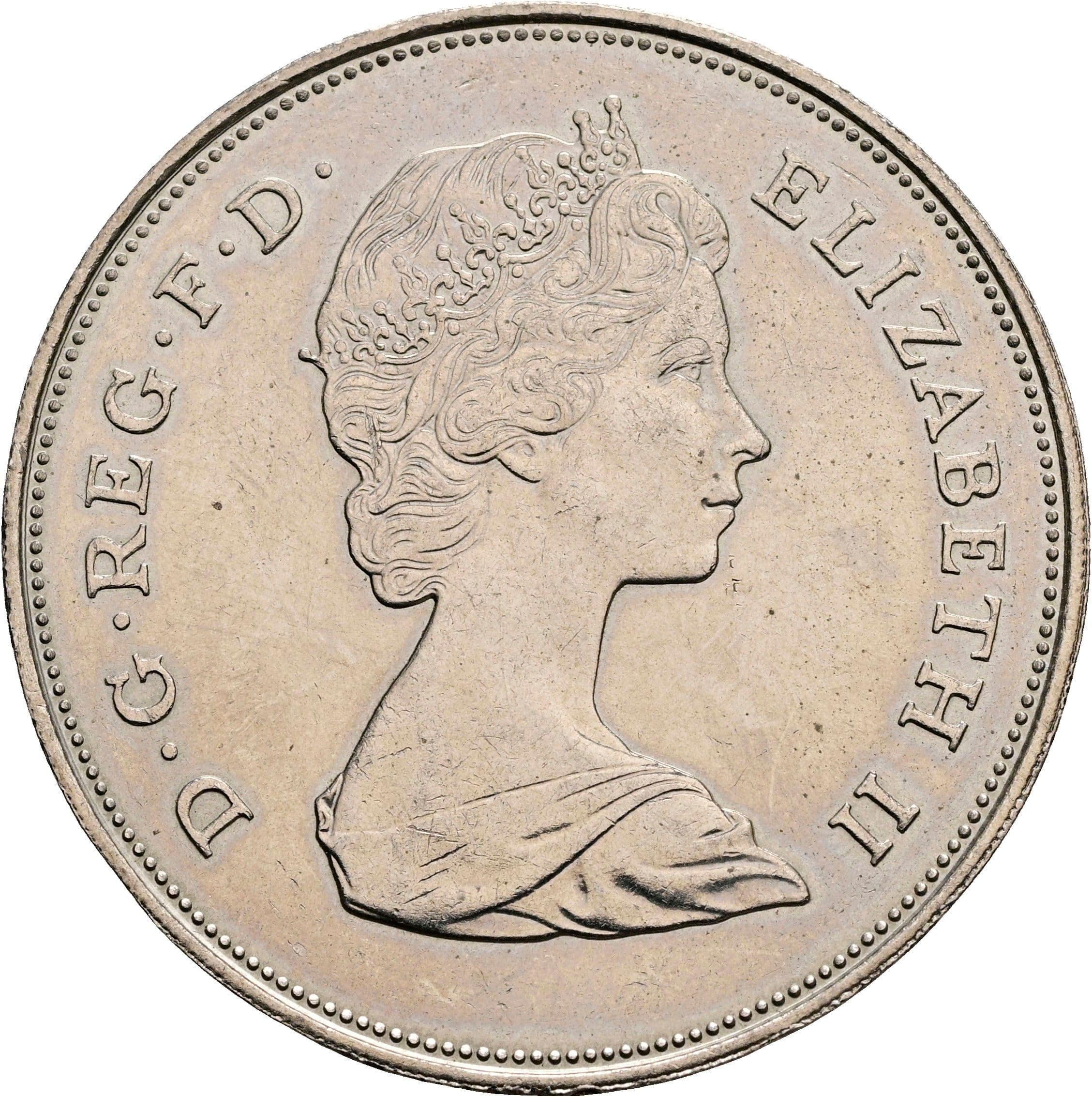 1 Crown Elisabeth II. 1952-2022 1981 – Vorderseite