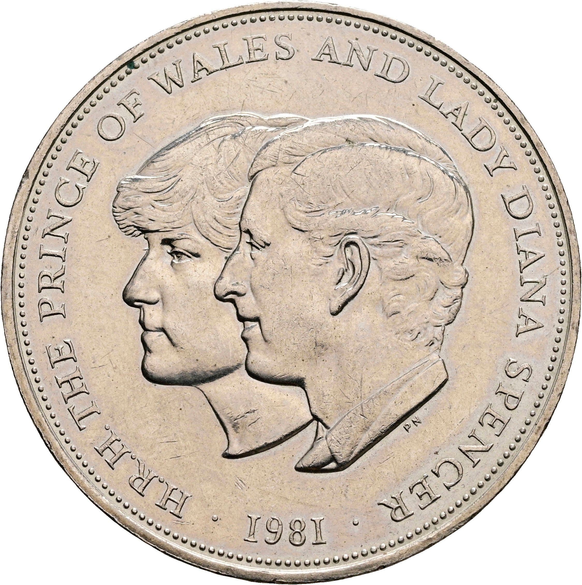 1 Crown Elisabeth II. 1952-2022 1981 – Rückseite