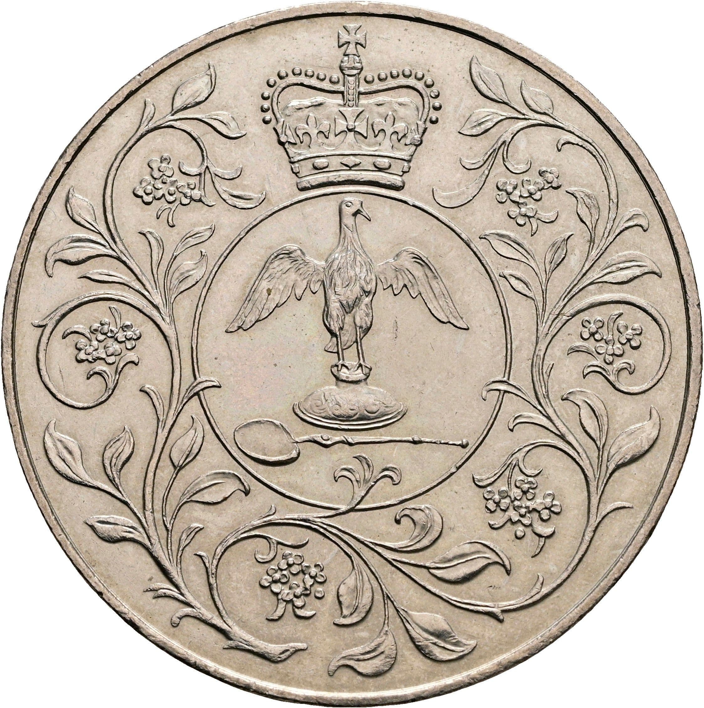 1 Crown Elisabeth II. 1952-2022 1977 – Rückseite