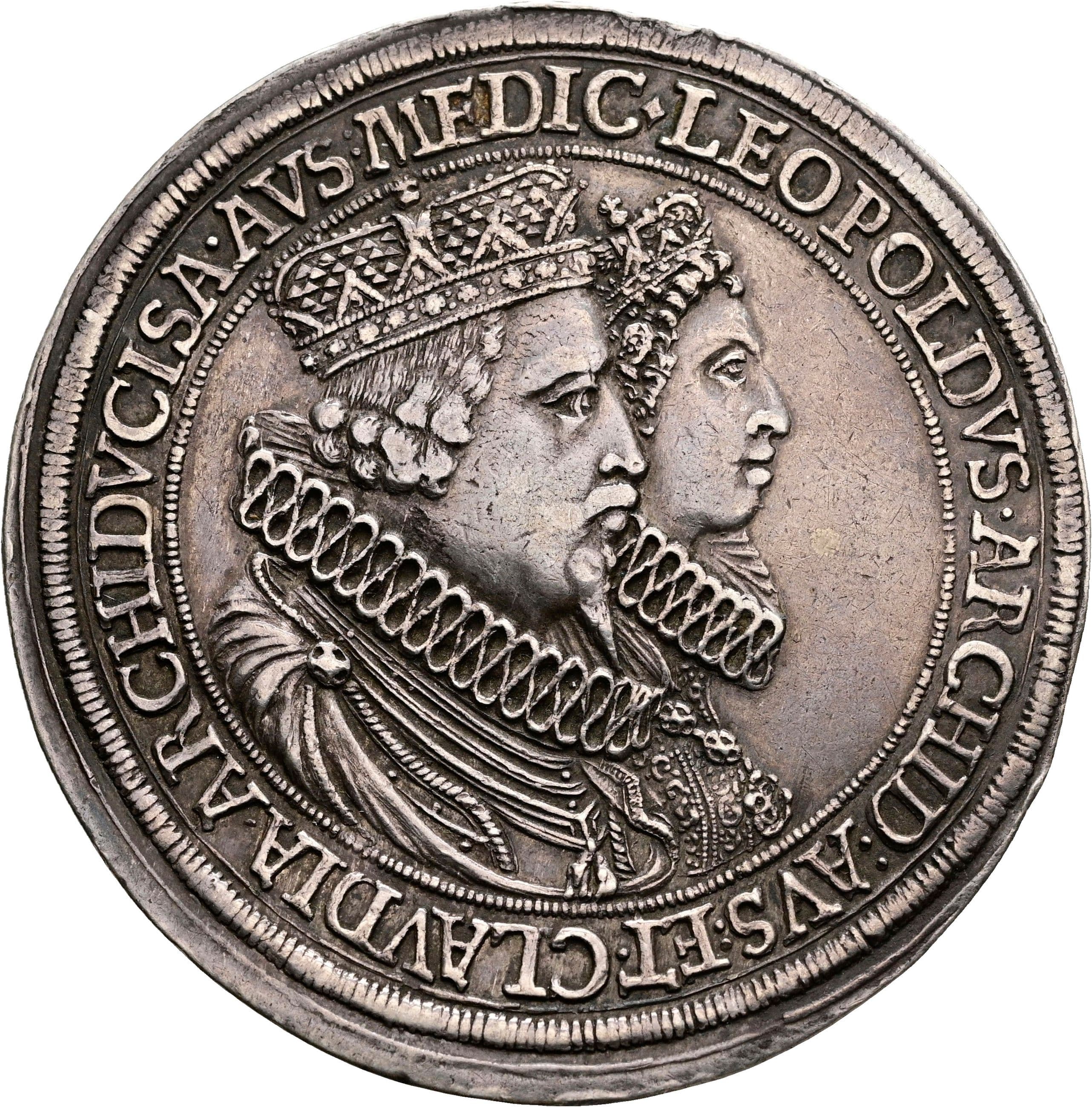 Doppeltaler Medici Erzherzog Leopold V. 1619-1632 ohne Jahr – Vorderseite