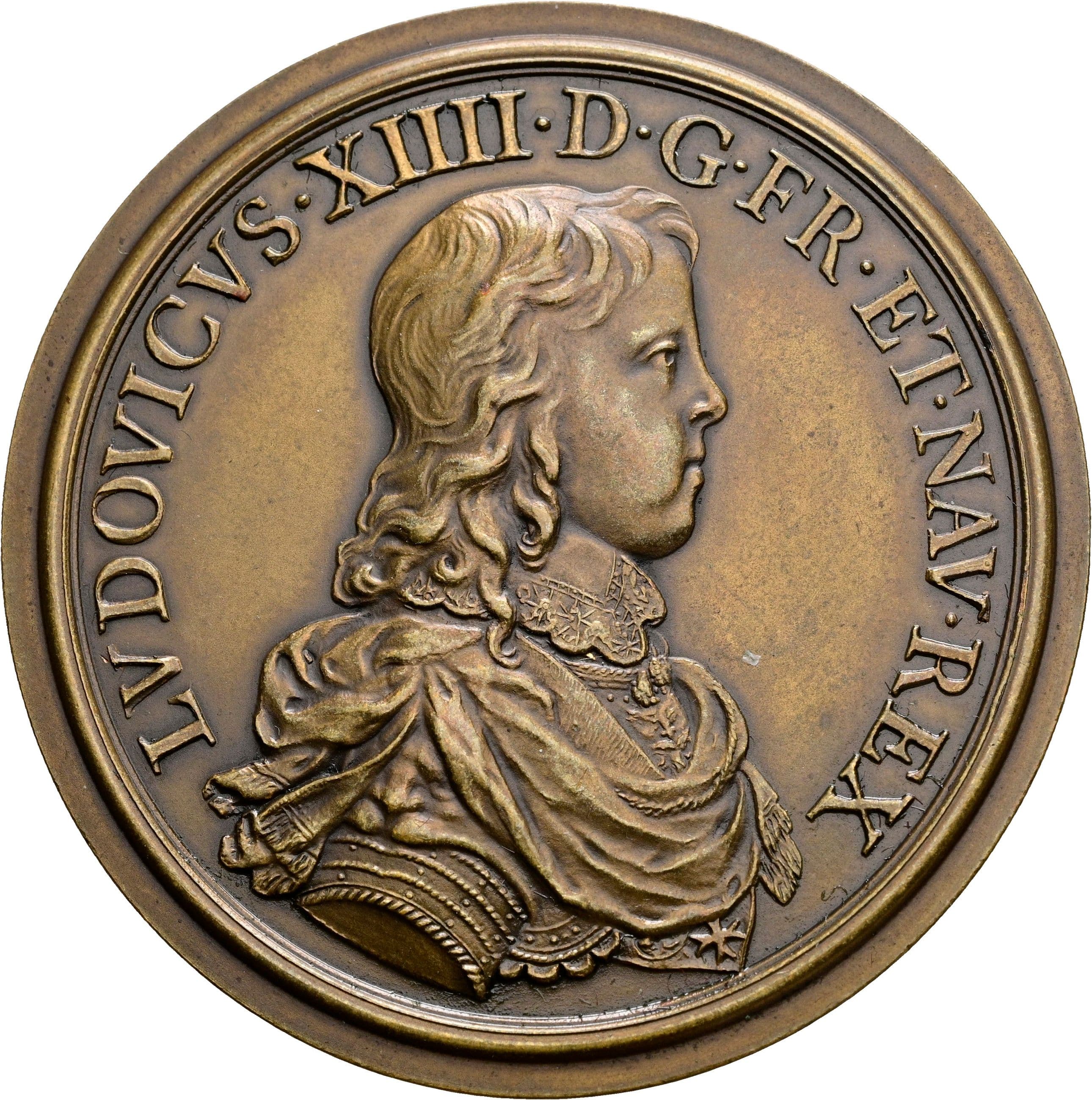 Bronzemedaille Ludwig XIV. und Anna von Österreich ohne Jahr – Rückseite