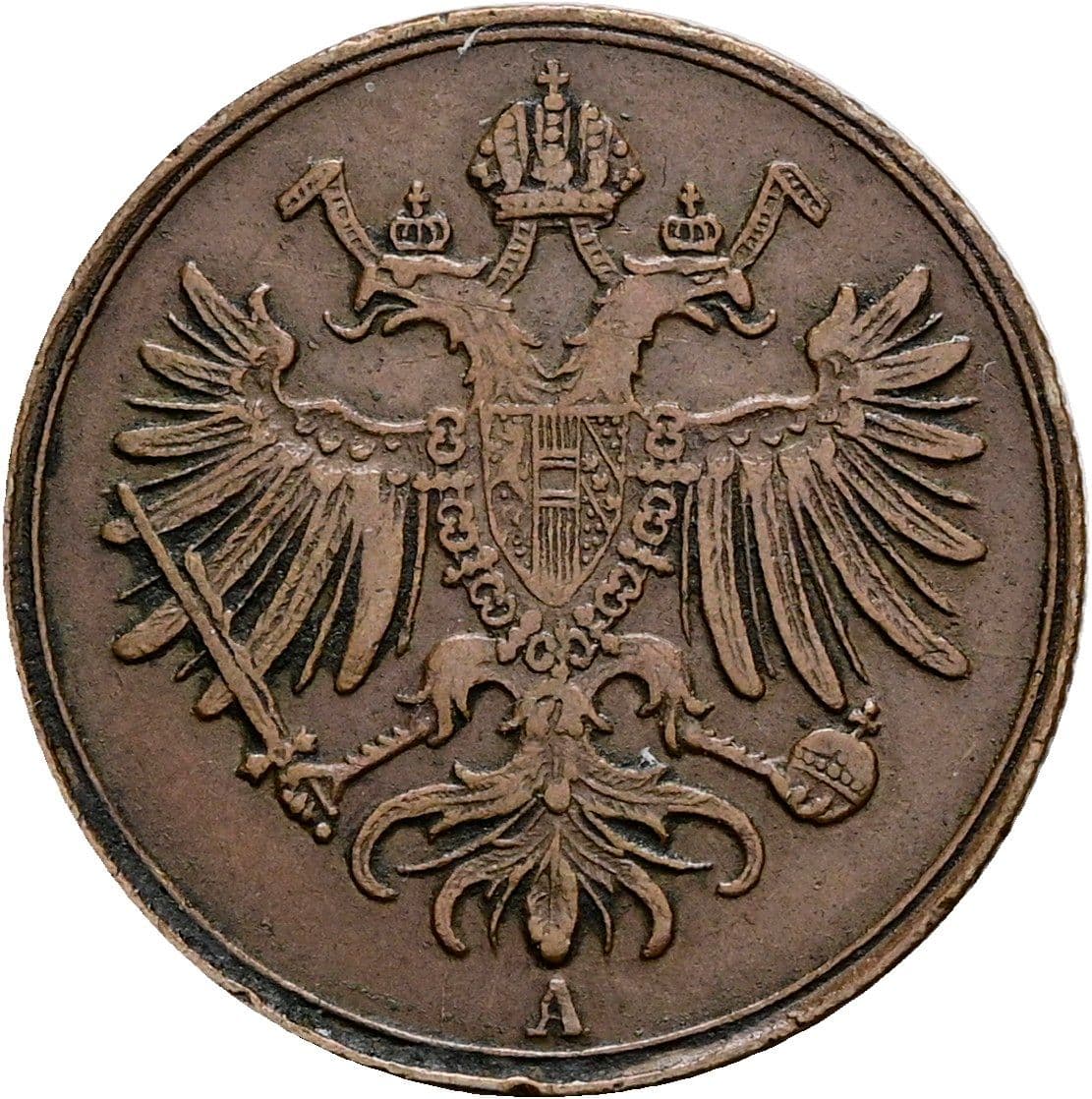 1 Soldo Franz Joseph I. 1848-1916 1862 A – Rückseite