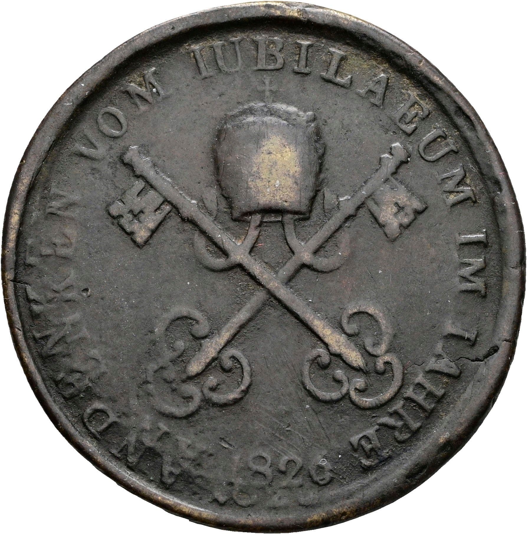Bronzemedaille Papst Leo XII. 1823-1829 1826 – Rückseite