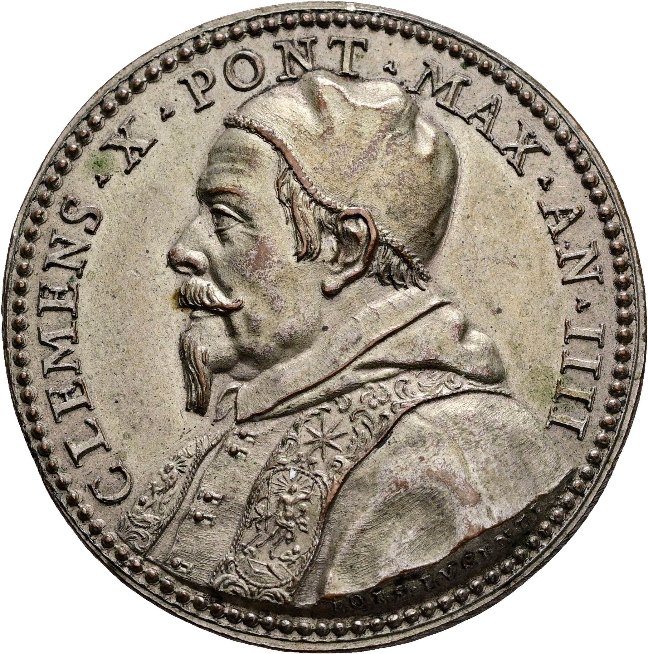 Bronzemedaille versilbert