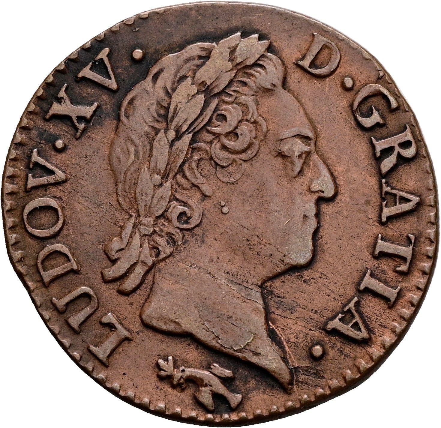 1/2 Sol Ludwig XV. 1715-1774 1769 CC – Vorderseite