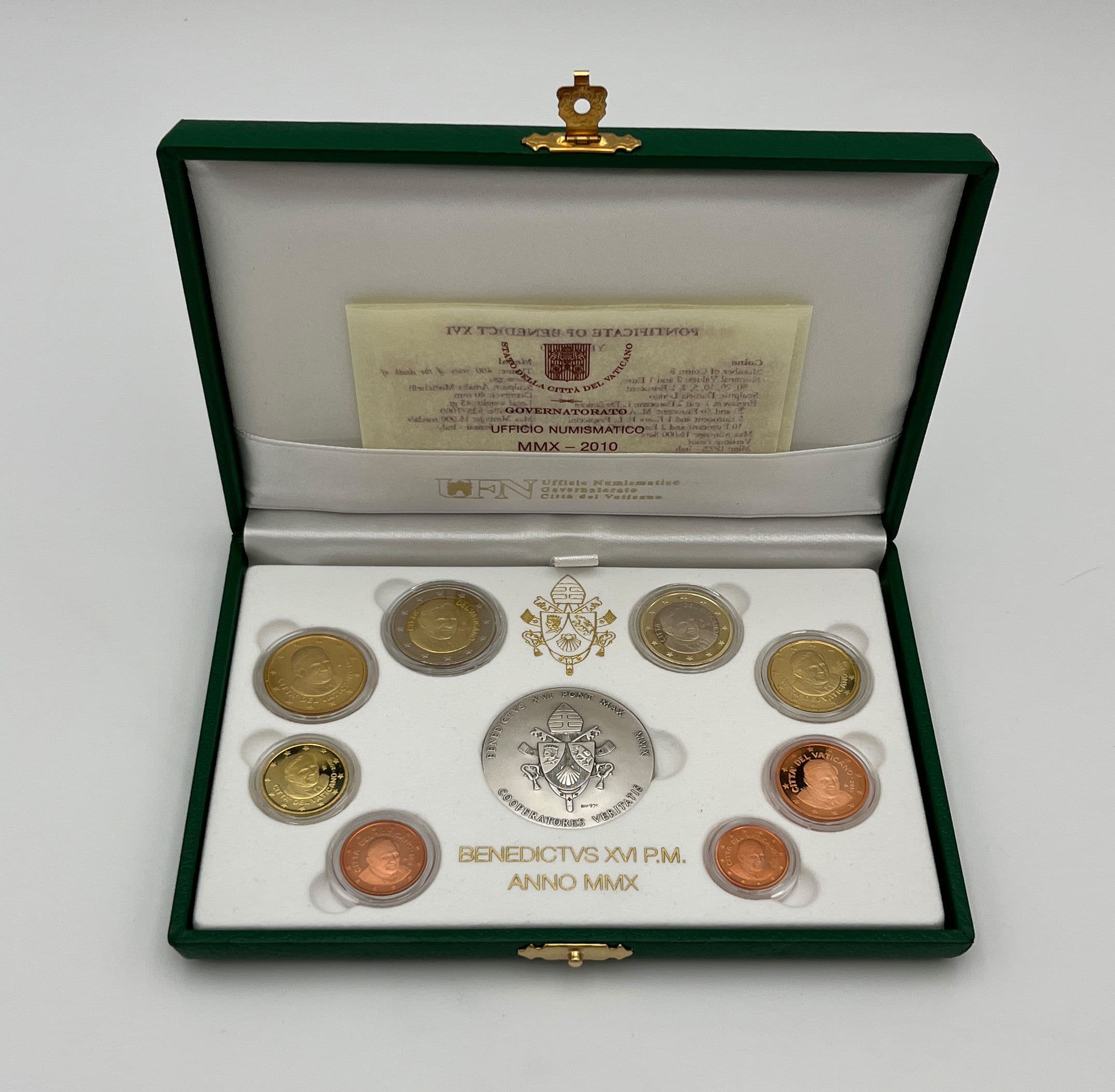 Euro Proof KMS Papst Benedikt XVI. 2005-2013 2010 – Rückseite