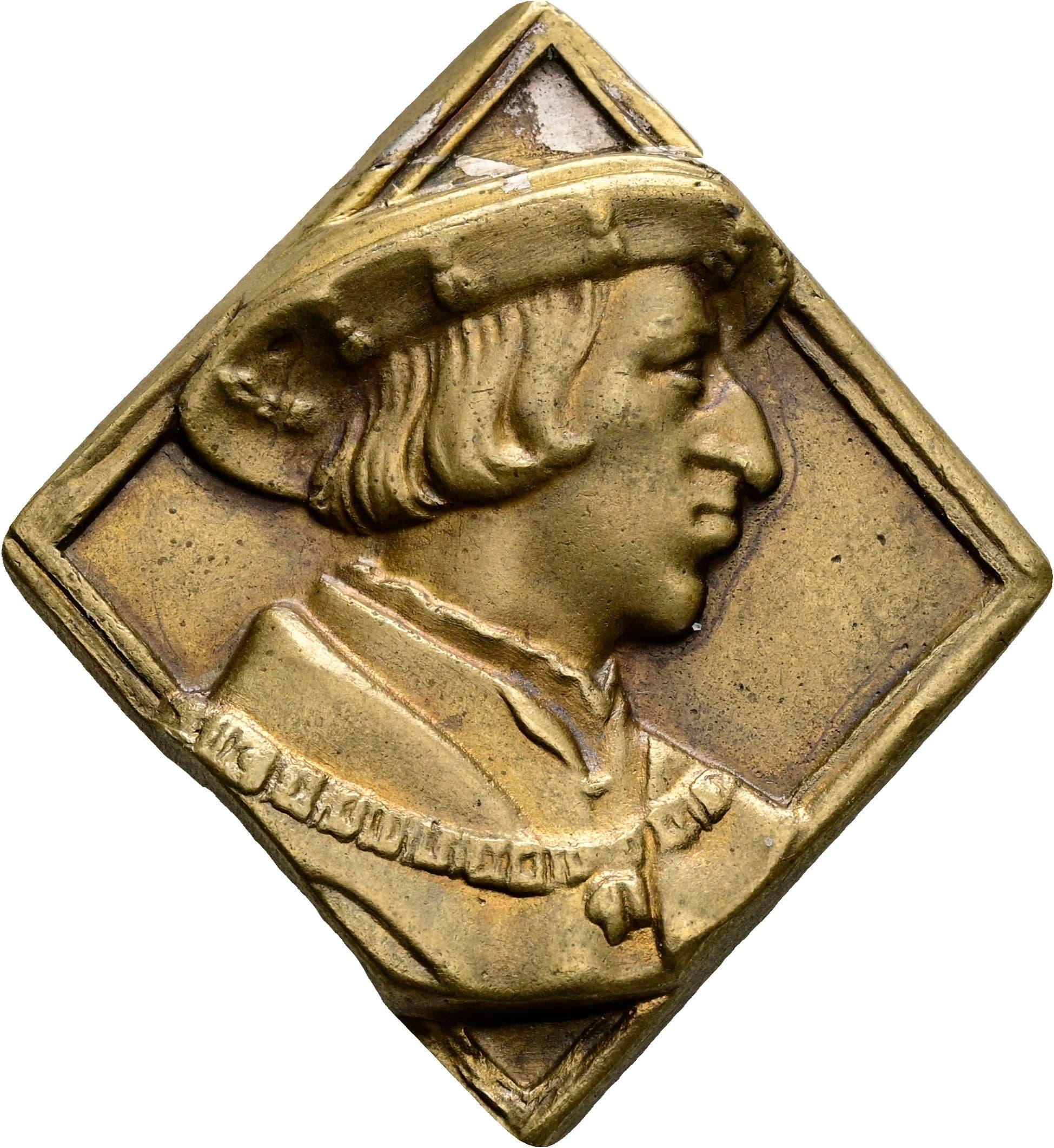 vergoldete Schaumünzenklippe
