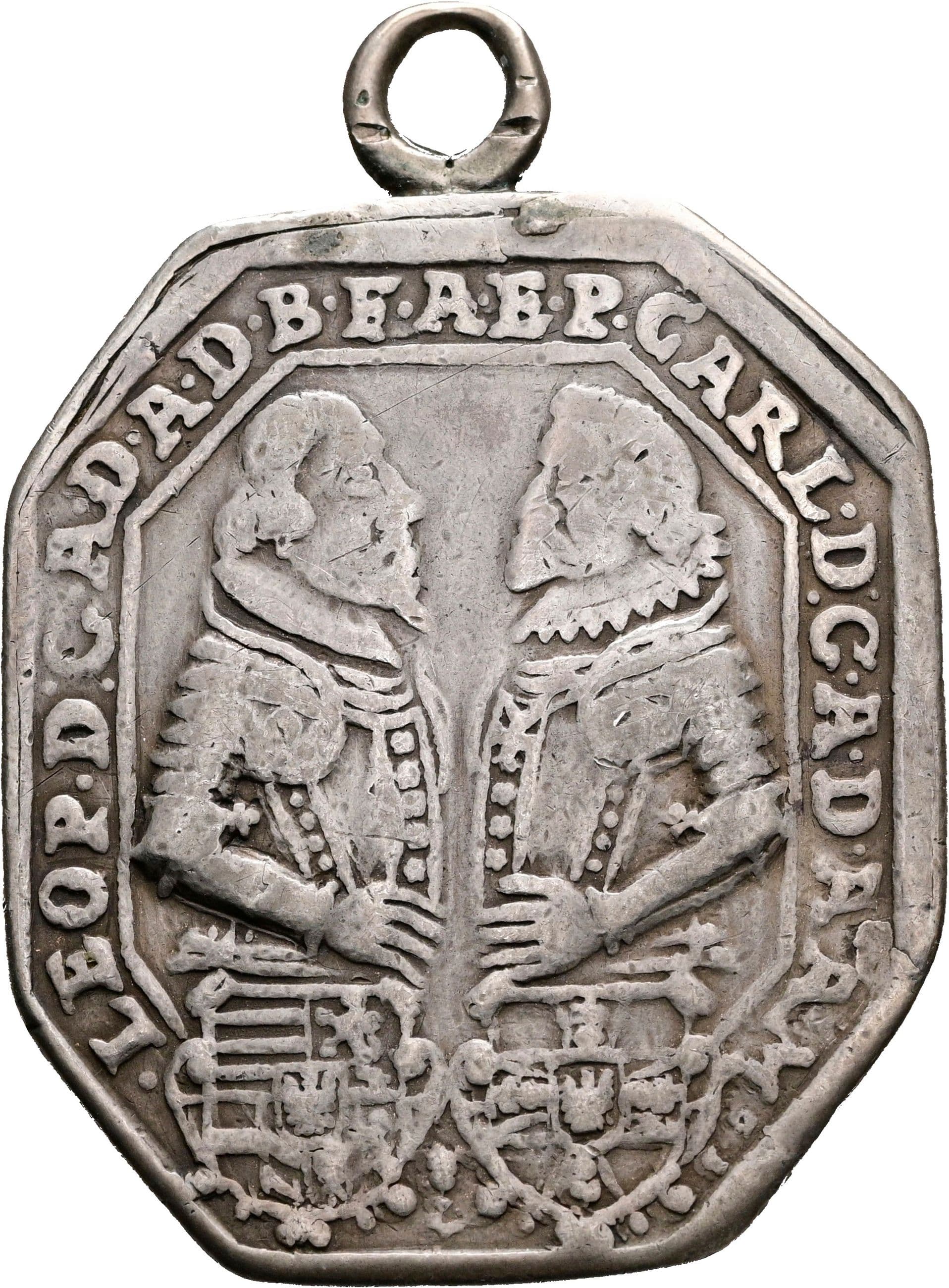 8-eckige Talerklippe Ferdinand II. 1619-1637 1624 – Rückseite