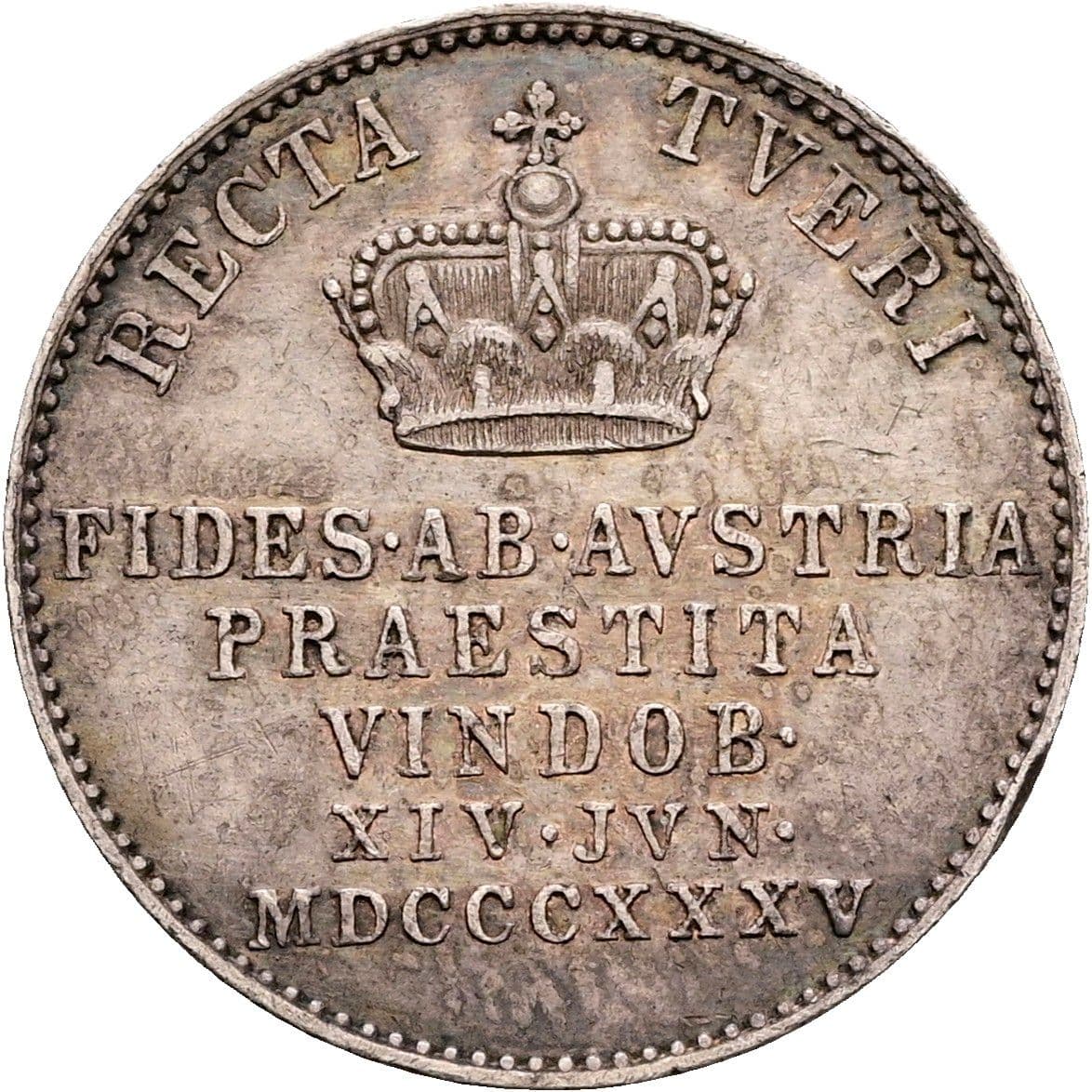 Jeton Ferdinand I. 1835-1848 1837 – Rückseite
