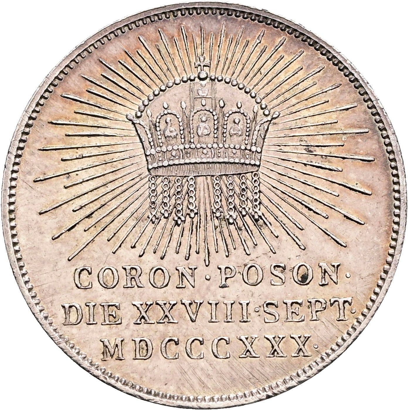 Krönungsjeton Franz II. (I.) 1792-1835 1830 – Rückseite