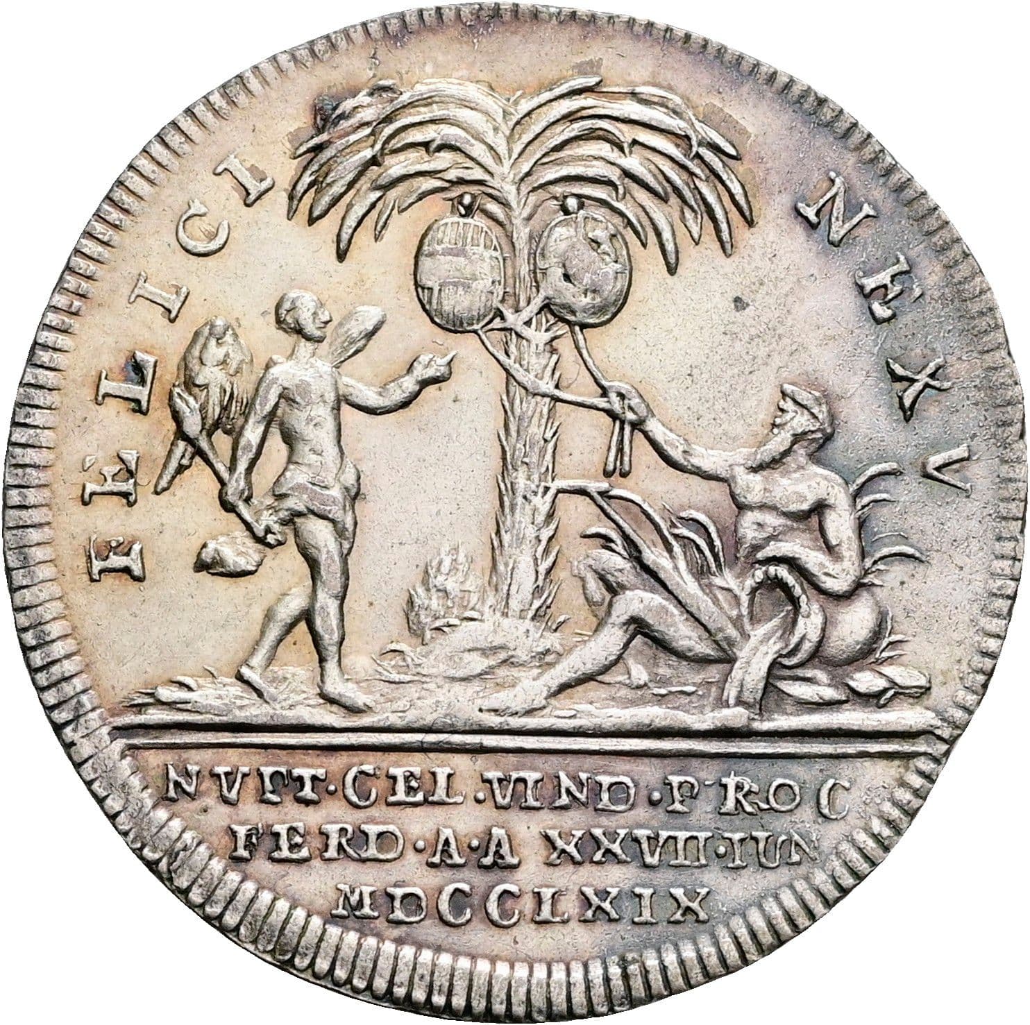 Silbermedaille Maria Theresia 1740-1780 1769 – Rückseite