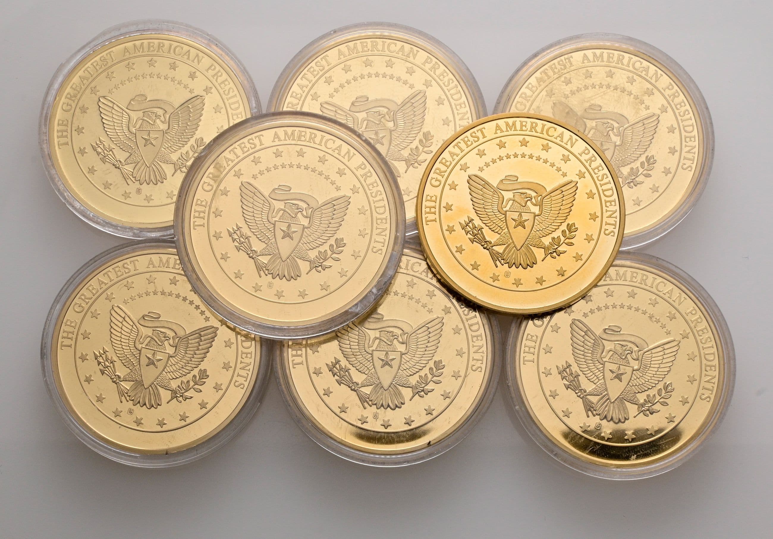Lot 8x Medaillen auf US-Präsidenten