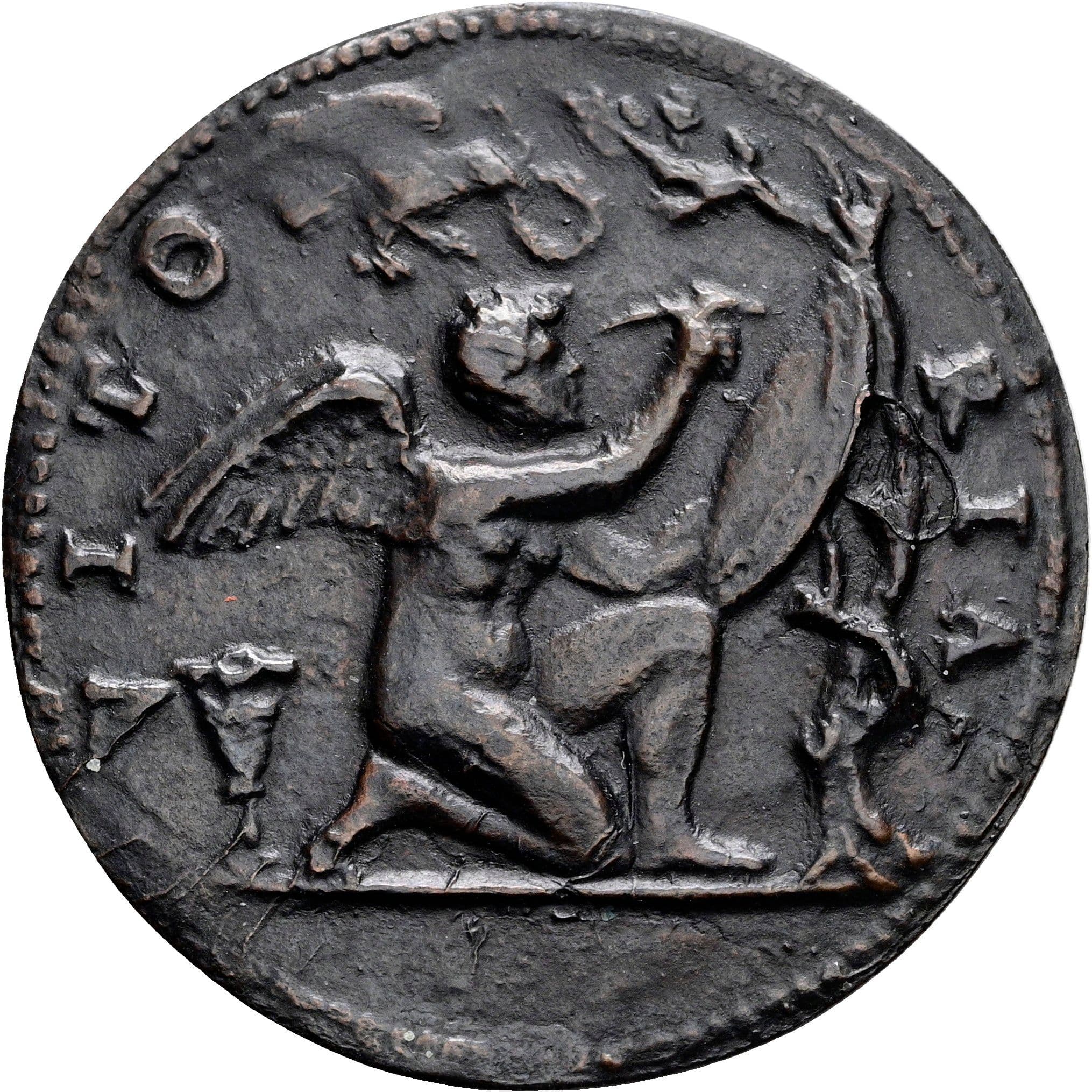 AE Gussmedaille Karl V. 1519-1558 ohne Jahr – Rückseite