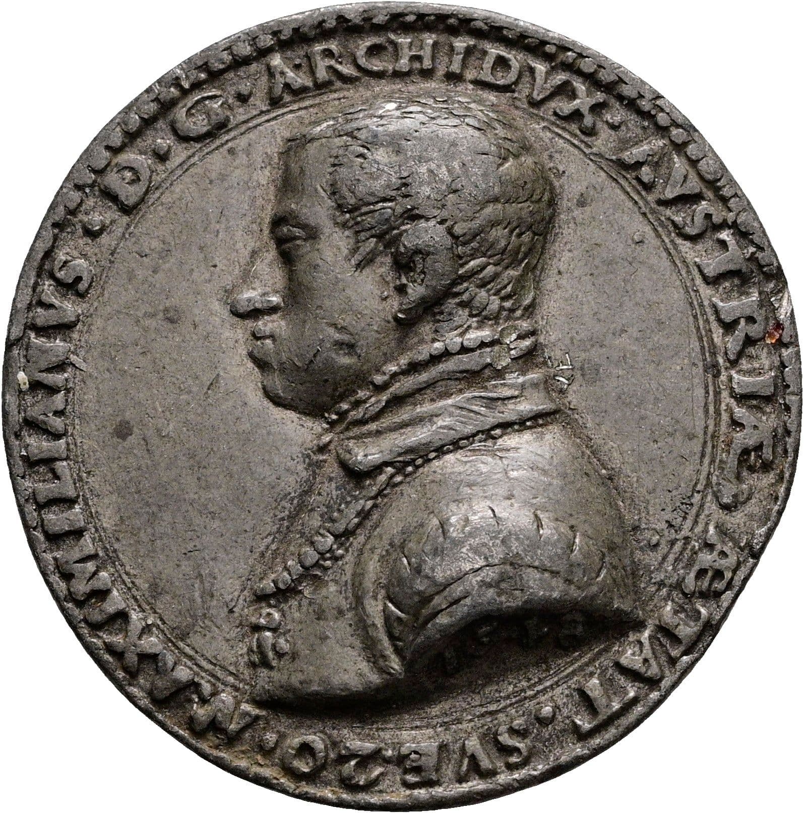 Bleigussmedaille Ferdinand I. 1521-1564 1548 (späterer Guss) – Vorderseite