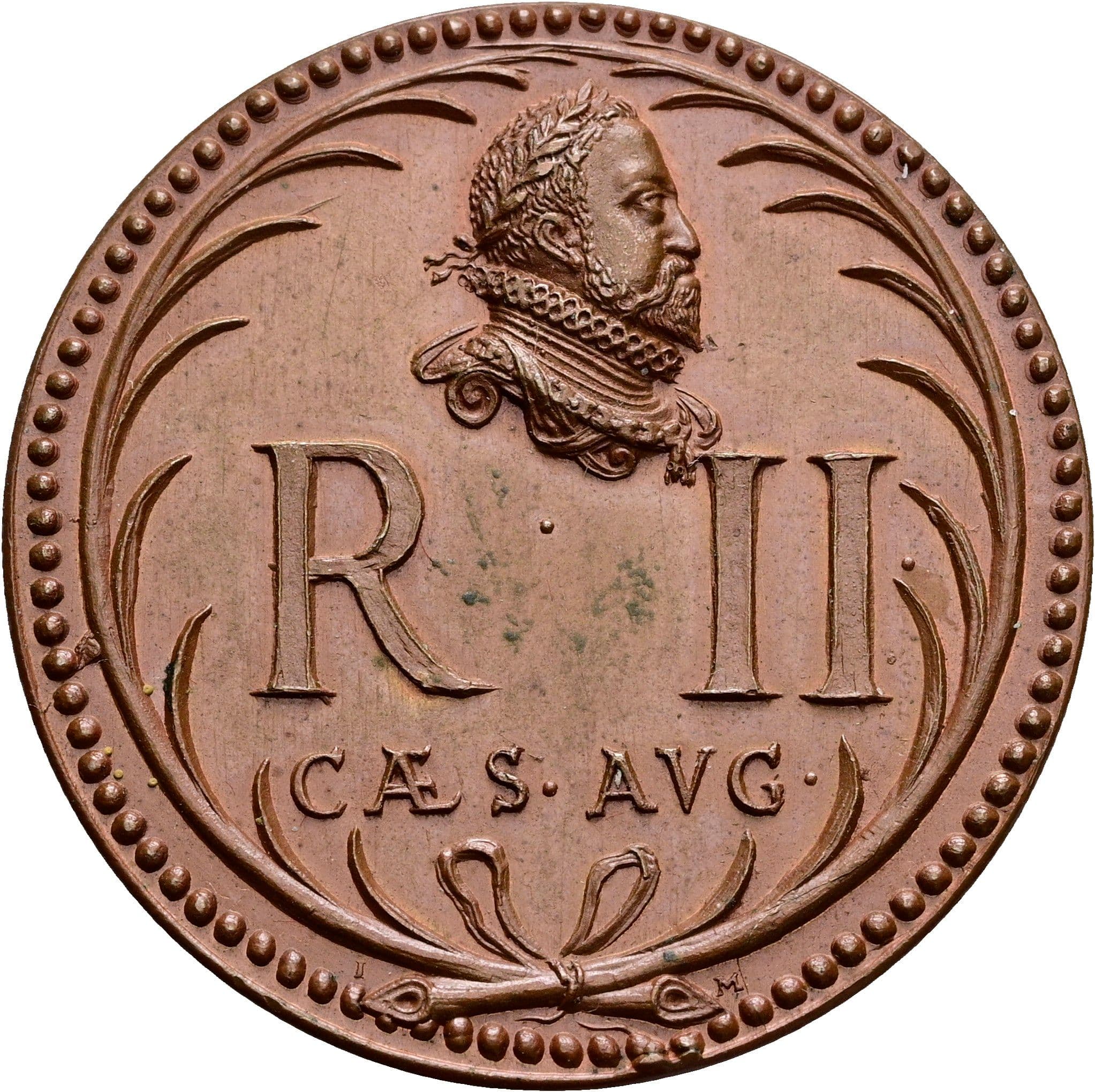 Bronzemedaille Rudolph II. 1576-1612 ohne Jahr (19. Jhdt) – Rückseite