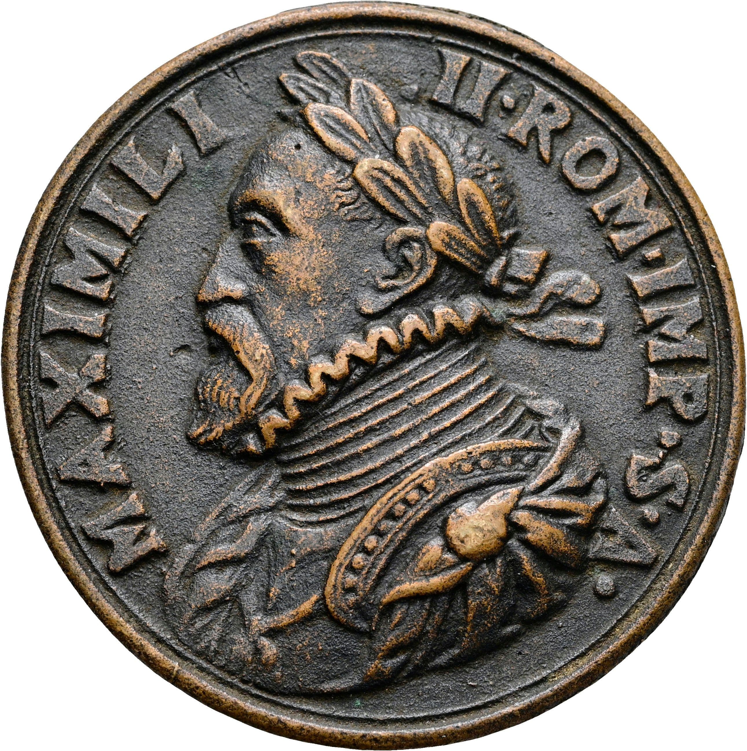 Bronzegussmedaille Maximilian II. 1564-1576 ohne Jahr – Vorderseite