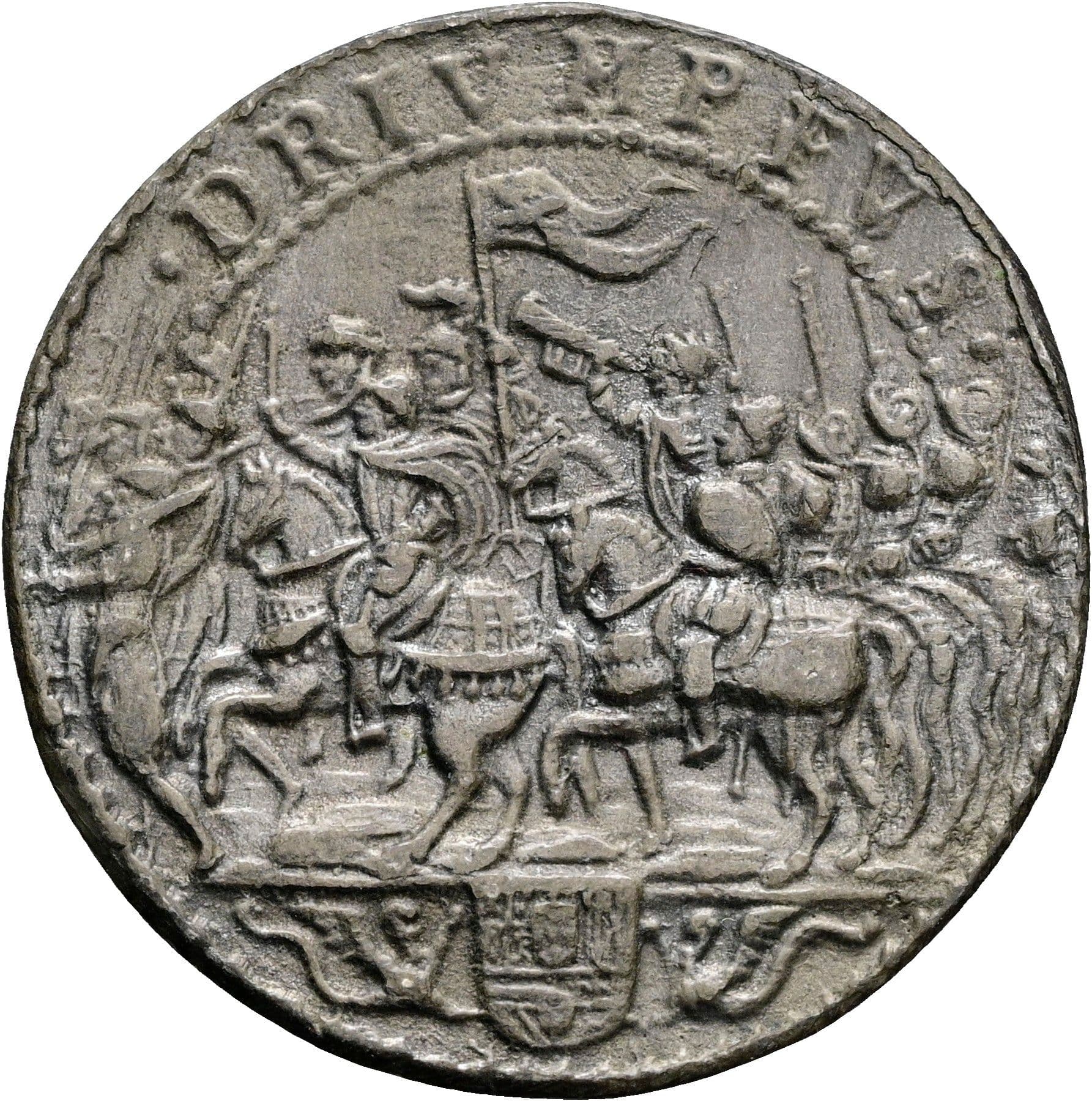 Bleigussmedaille Philipp II. von Spanien – Rückseite
