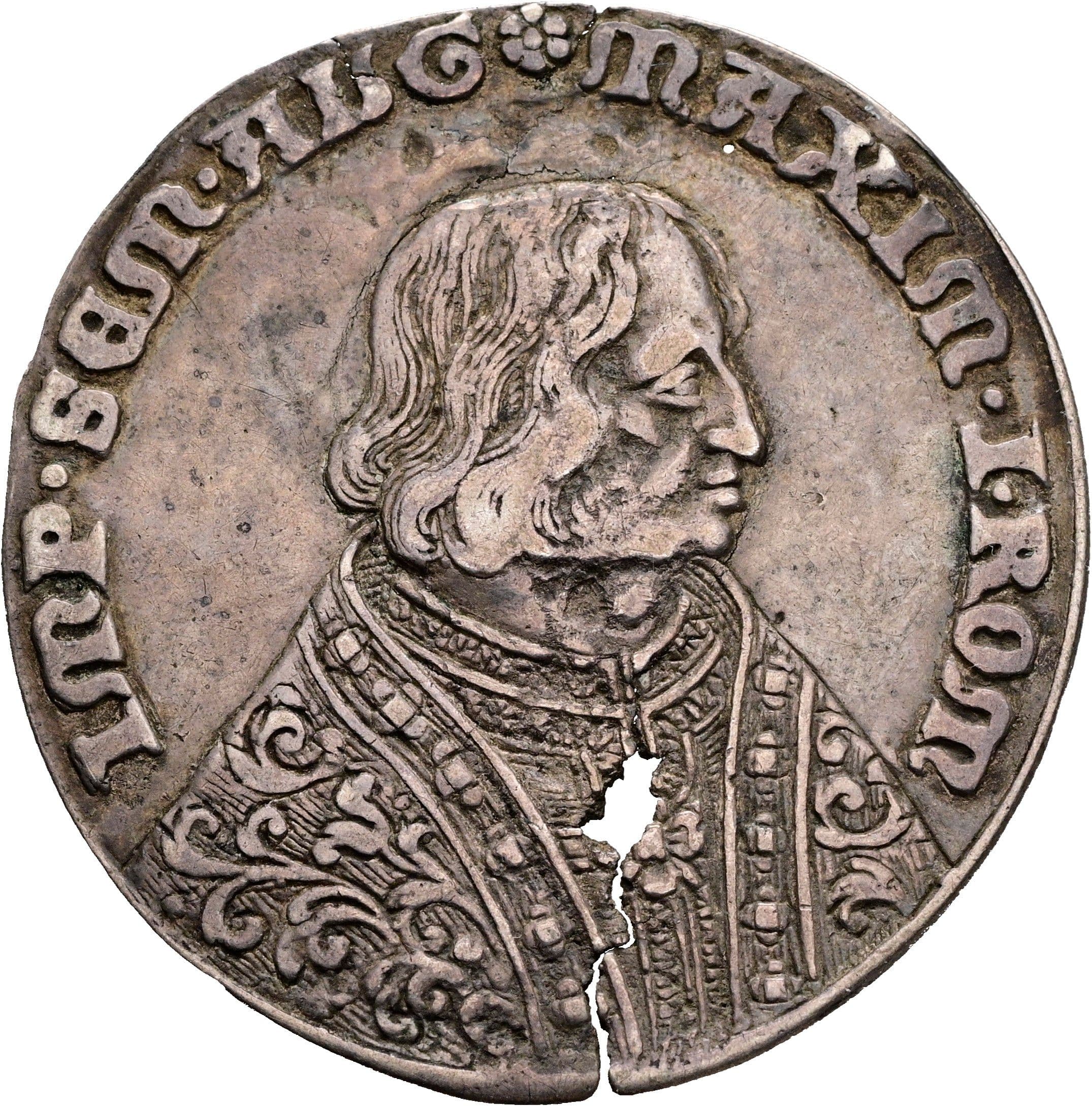 Judenmedaille Maximilian I. 1490-1519 ohne Jahr (vor 1619) – Vorderseite