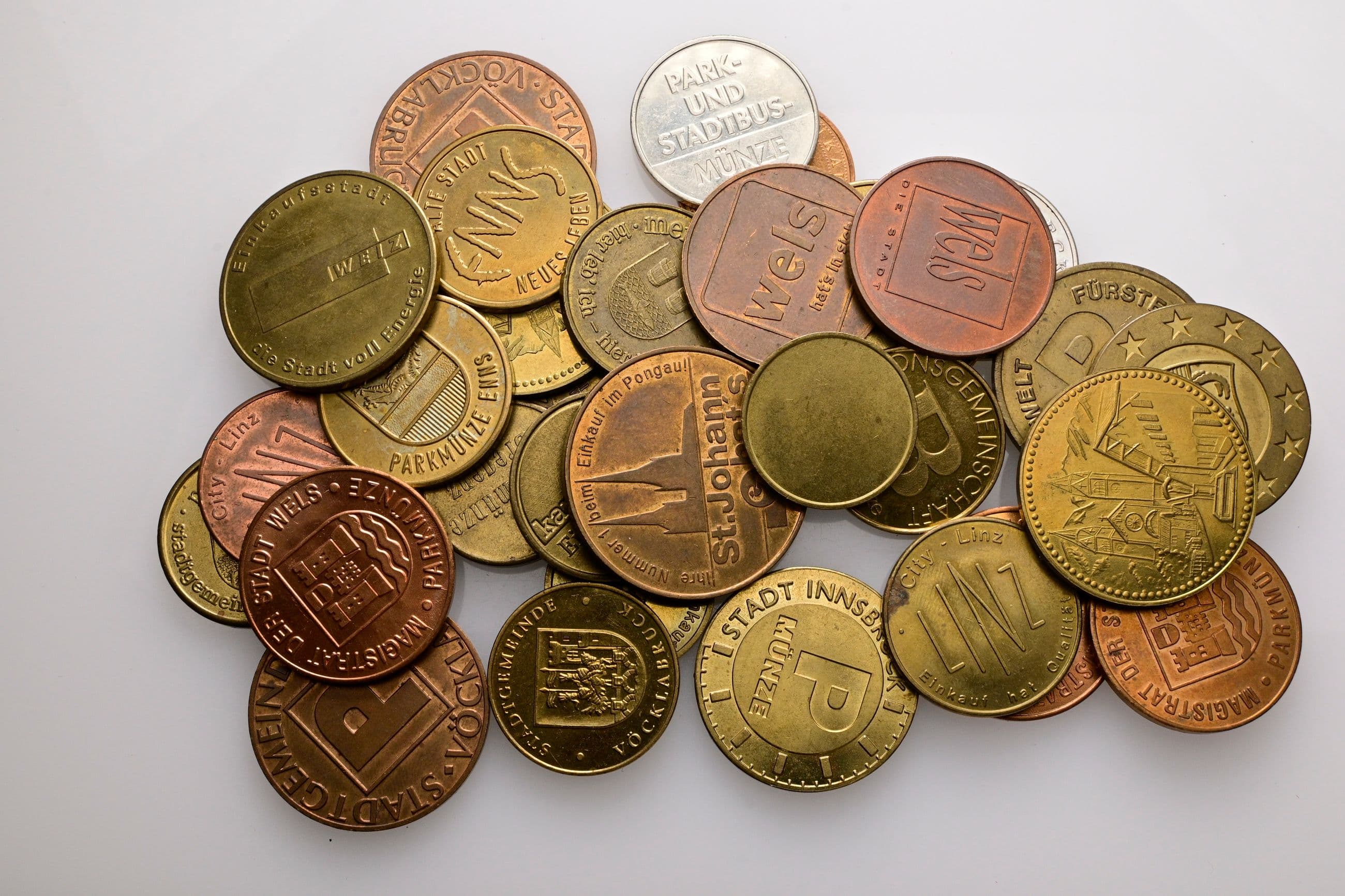 Lot 35 Stück Parkmünzen