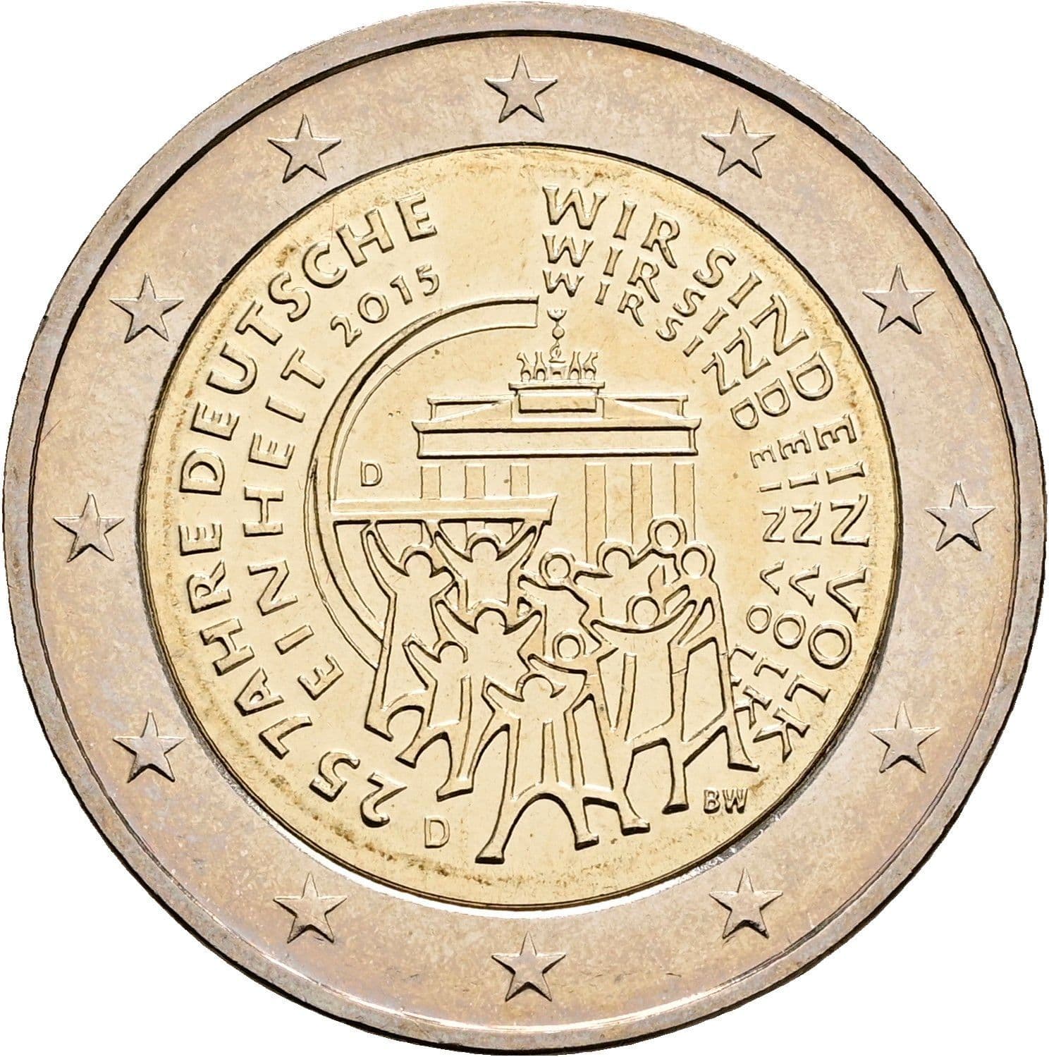 2 Euro 2015 D – Rückseite
