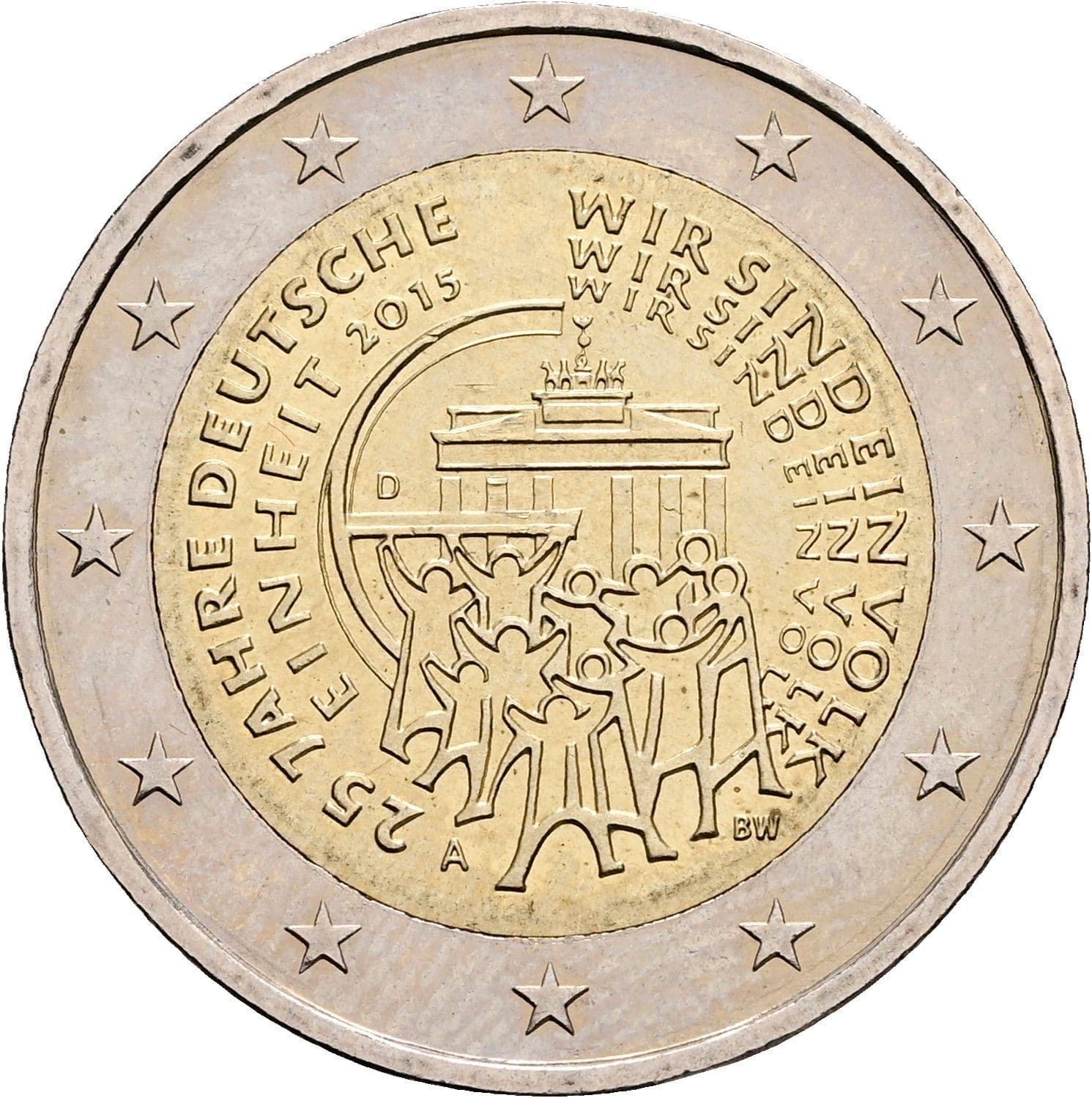 2 Euro 2015 A – Rückseite
