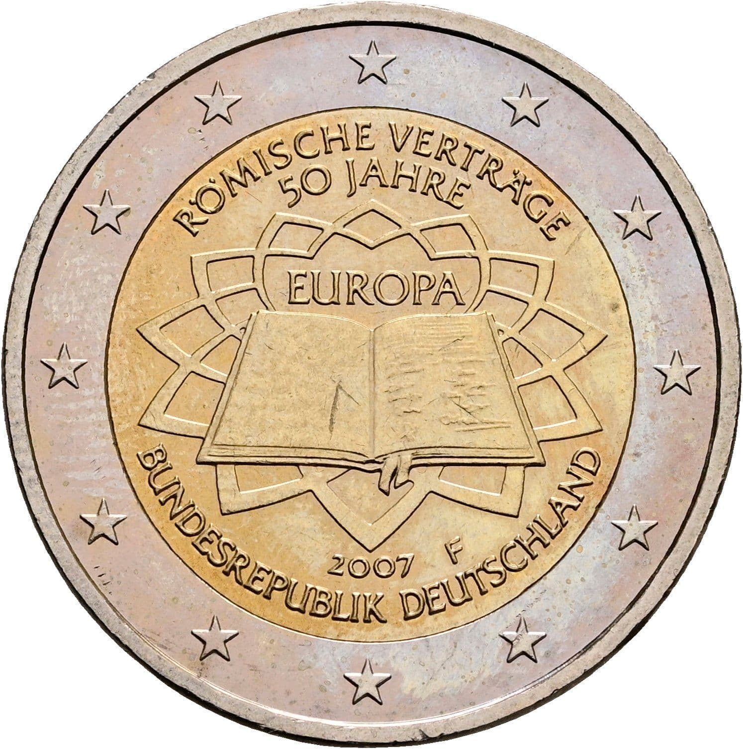 2 Euro 2007 F – Rückseite