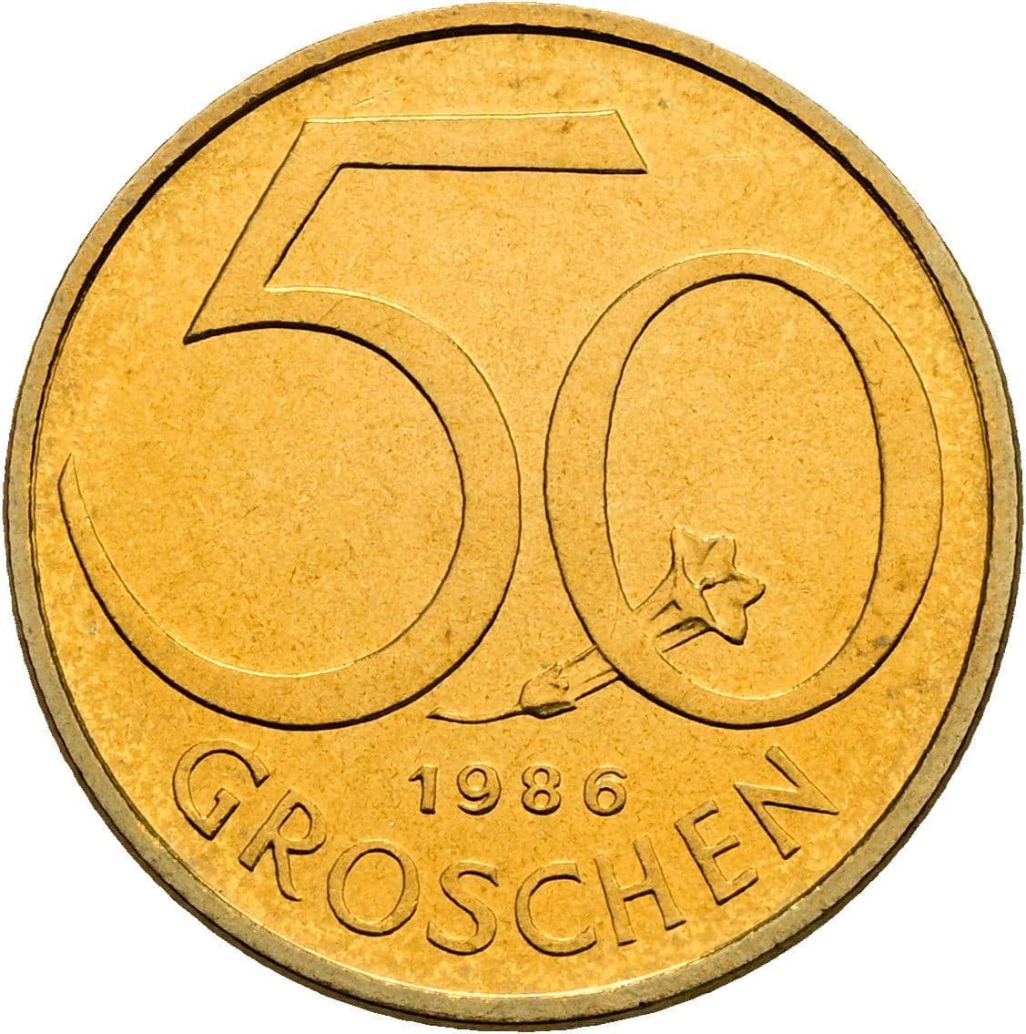 50 Groschen 1986 – Vorderseite