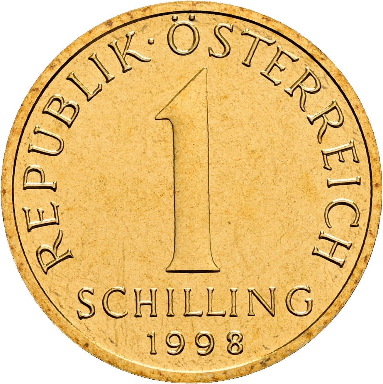 1 Schilling 1998 – Vorderseite