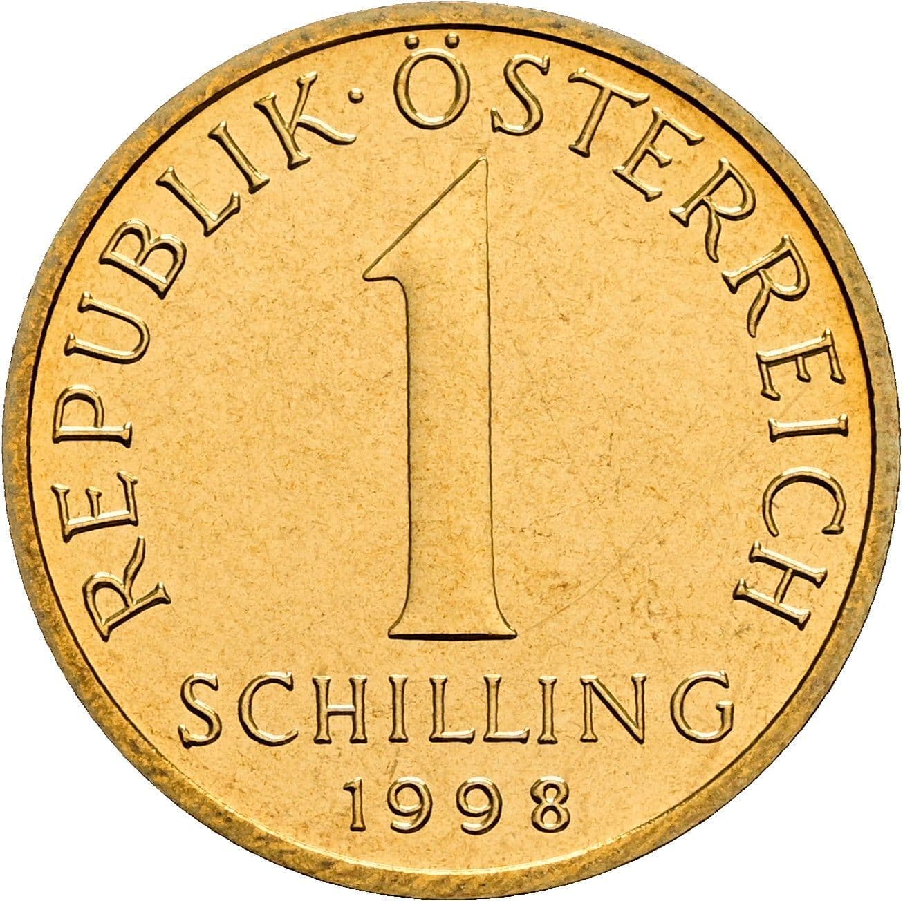 1 Schilling 1998 – Vorderseite
