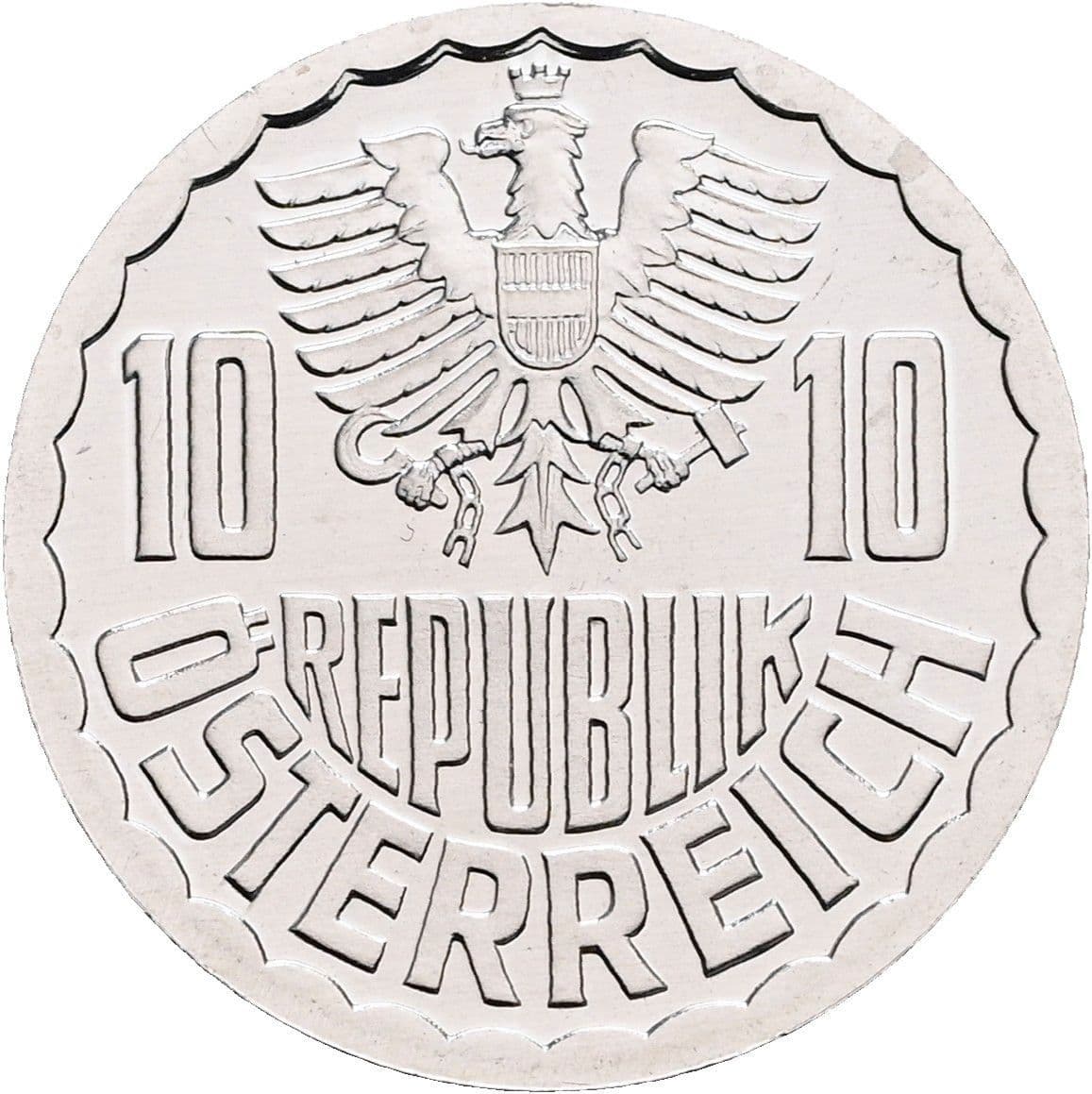 10 Groschen 1987 – Rückseite
