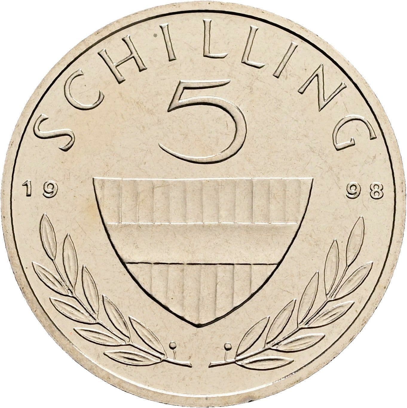 5 Schilling 1998 – Vorderseite
