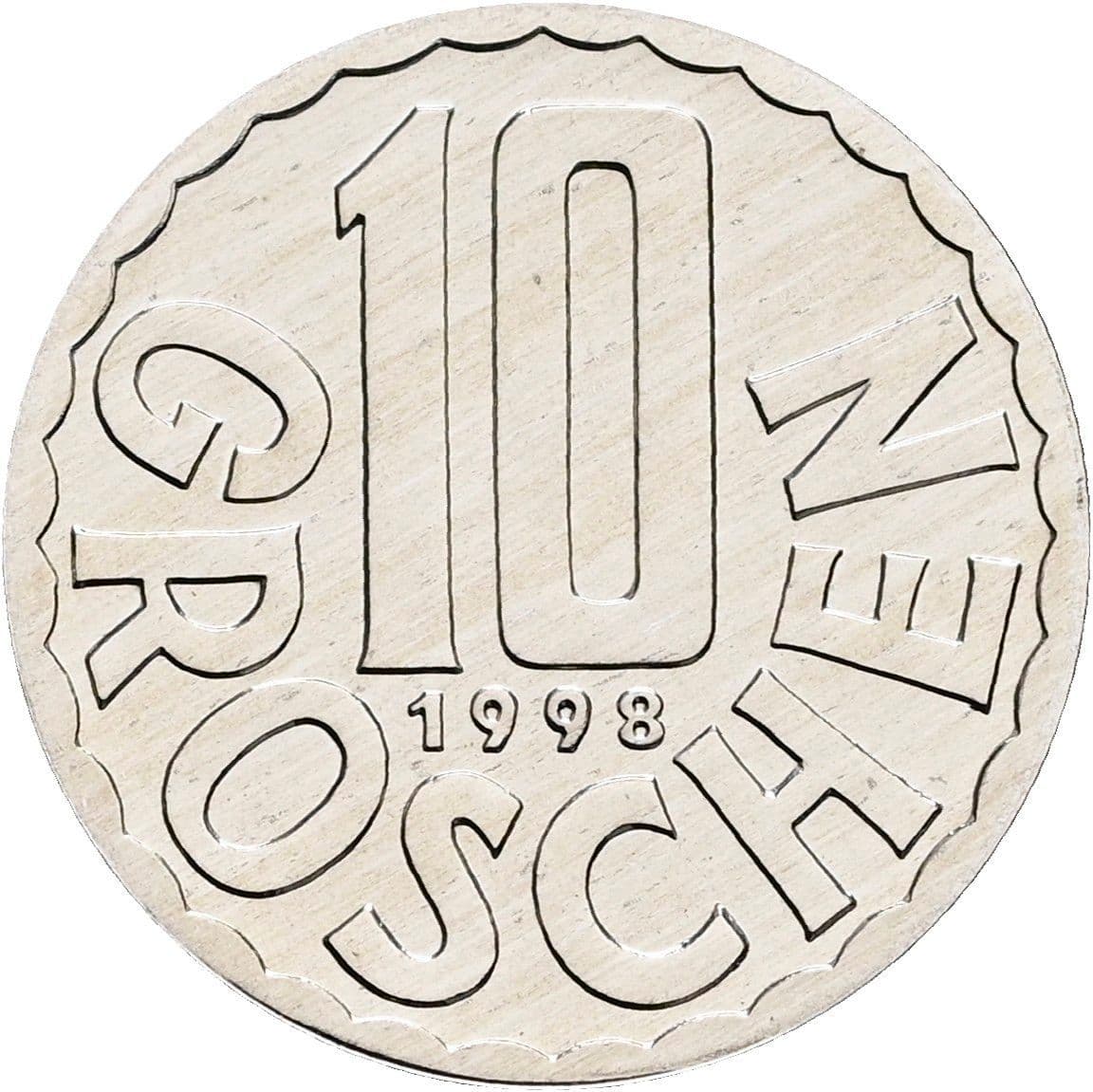 10 Groschen 1998 – Vorderseite