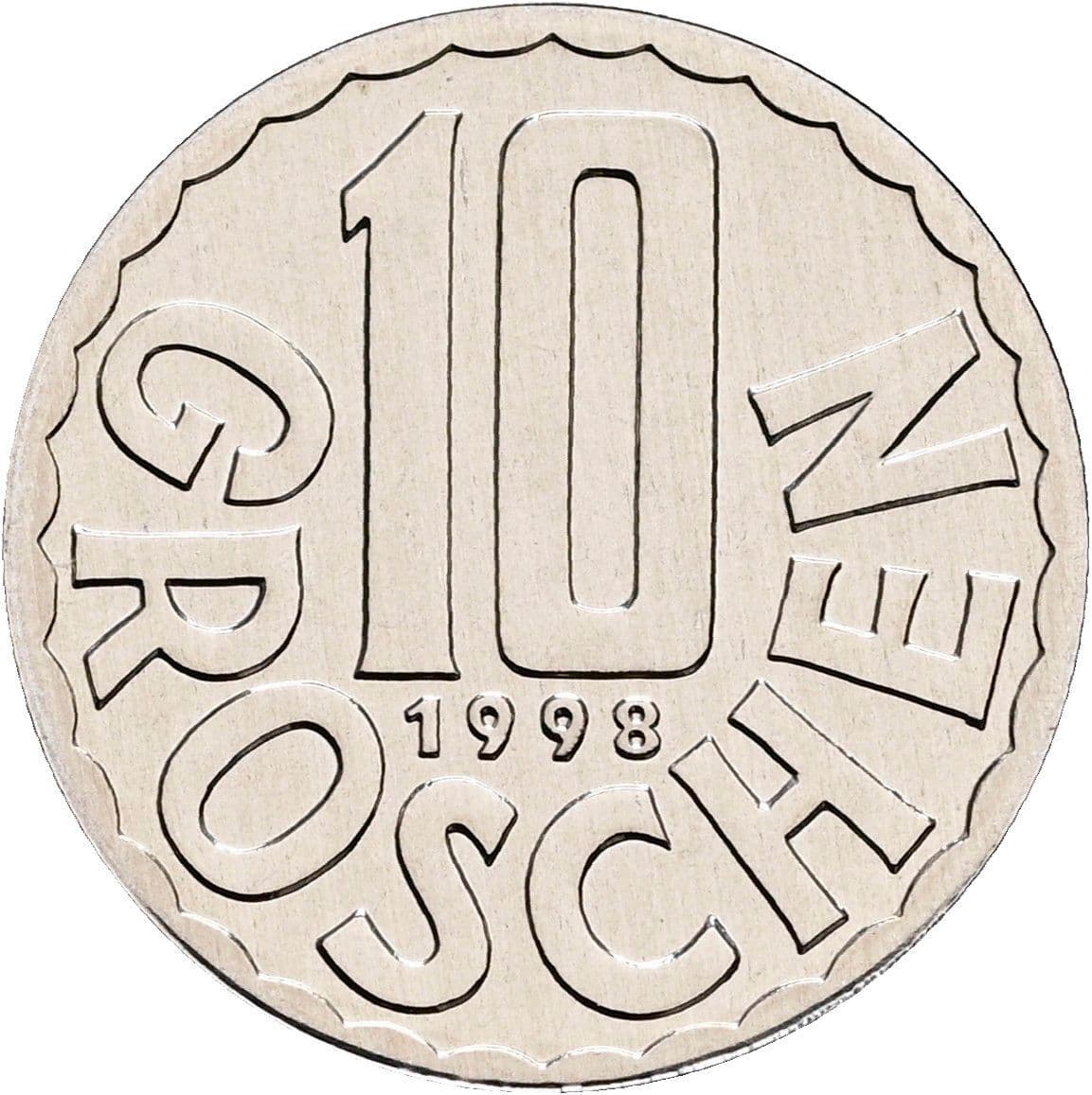 10 Groschen 1998 – Vorderseite